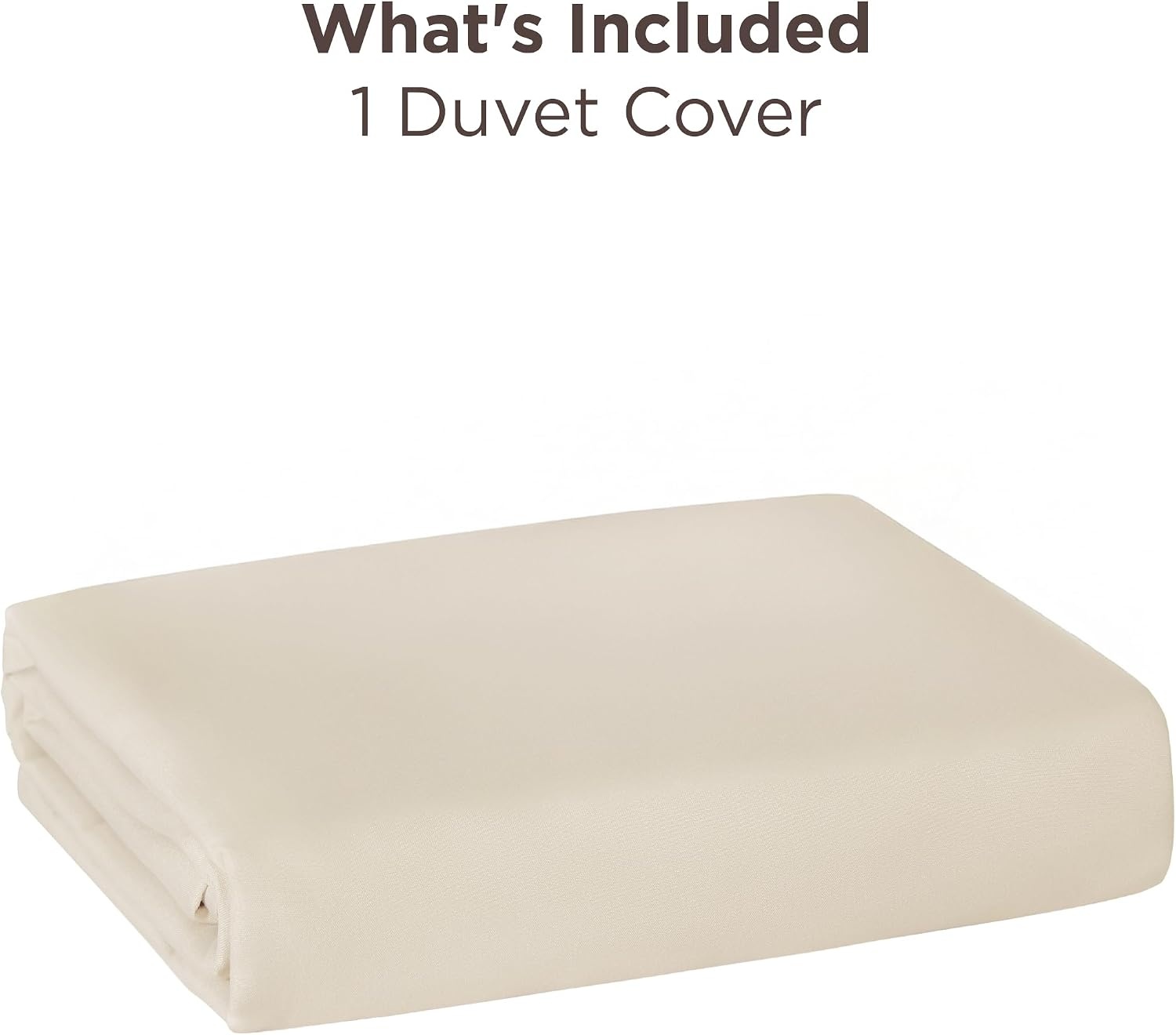 image:imageBedsure Duvet Cover TwinTwin XL Size Soft Double Brushed Bedding Set for Kids amp Adults Zipper Closure 2 Pieces Includes 1 Duvet Cover 68x90 amp 1 Pillow Sham NO Comforter White00 Beige
