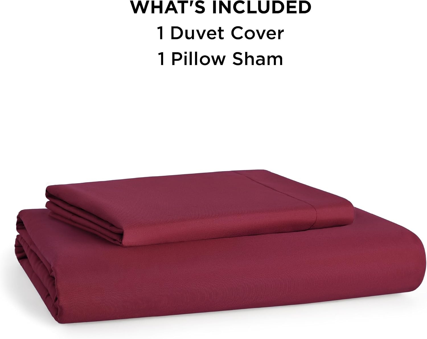 image:imageBedsure Duvet Cover TwinTwin XL Size Soft Double Brushed Bedding Set for Kids amp Adults Zipper Closure 2 Pieces Includes 1 Duvet Cover 68x90 amp 1 Pillow Sham NO Comforter White08 Red