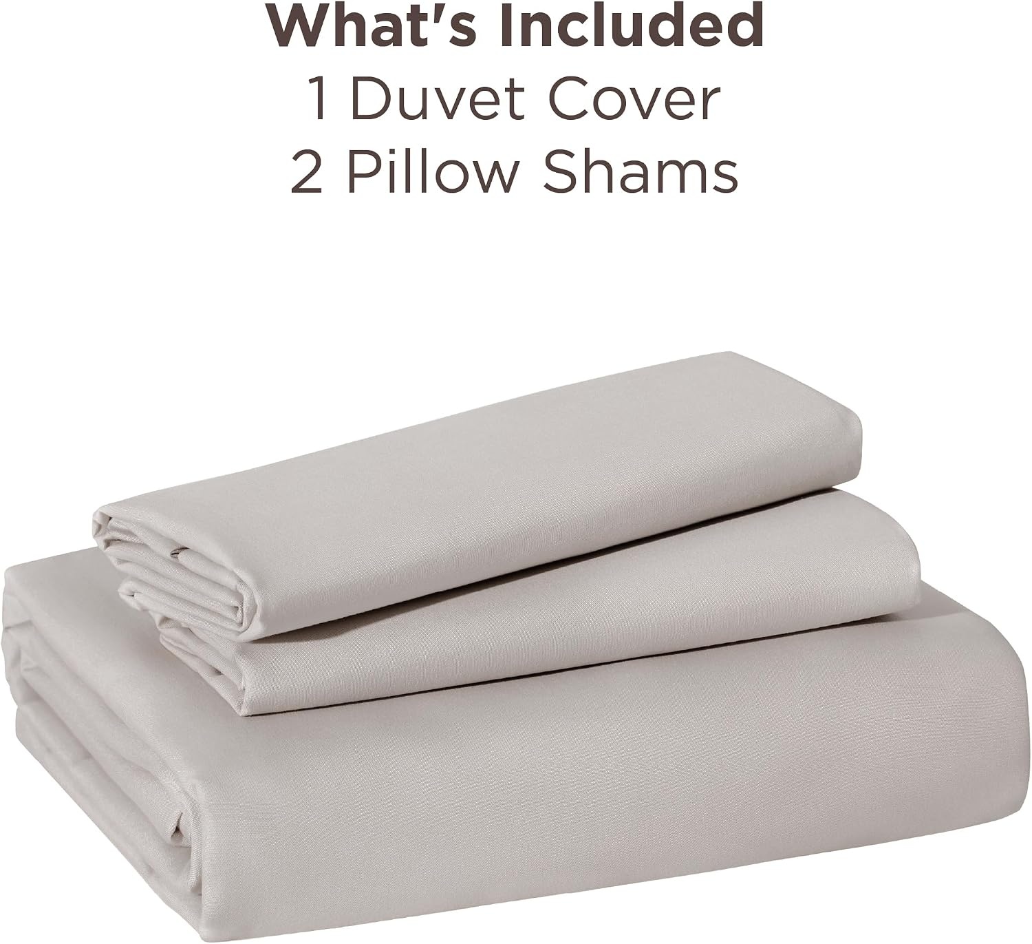 image:imageBedsure Duvet Cover TwinTwin XL Size Soft Double Brushed Bedding Set for Kids amp Adults Zipper Closure 2 Pieces Includes 1 Duvet Cover 68x90 amp 1 Pillow Sham NO Comforter White03 Taupe