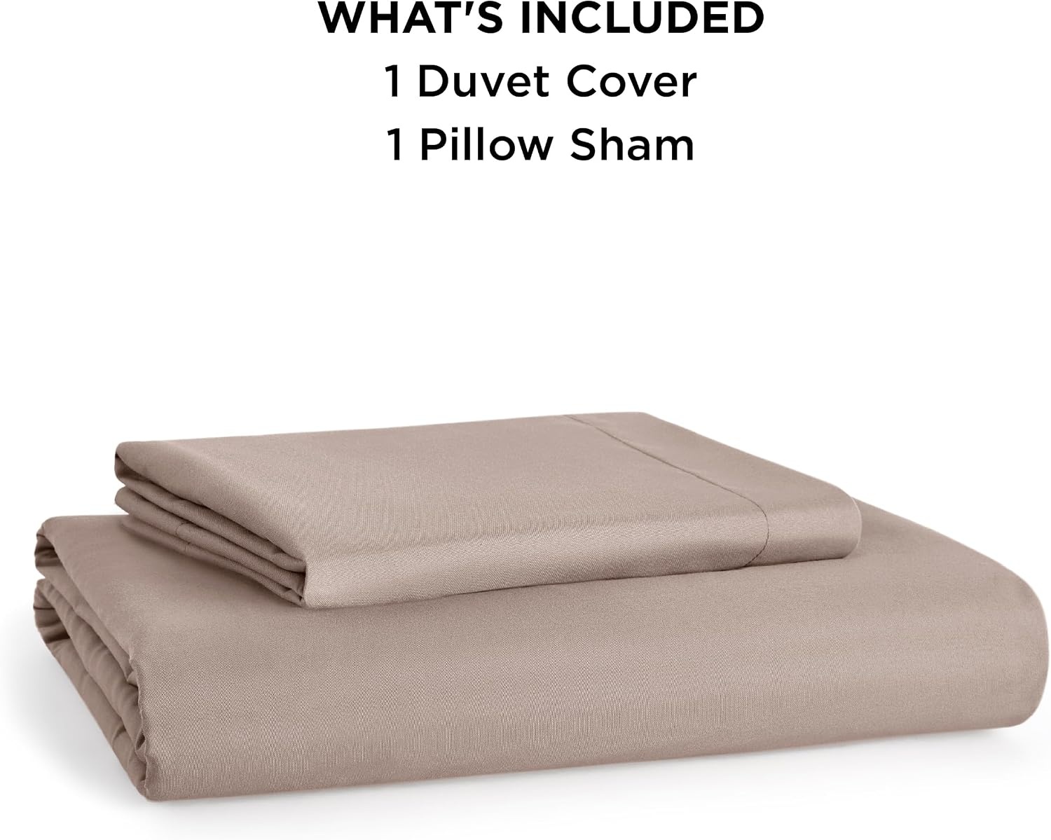 image:imageBedsure Duvet Cover TwinTwin XL Size Soft Double Brushed Bedding Set for Kids amp Adults Zipper Closure 2 Pieces Includes 1 Duvet Cover 68x90 amp 1 Pillow Sham NO Comforter White07 Light Khaki