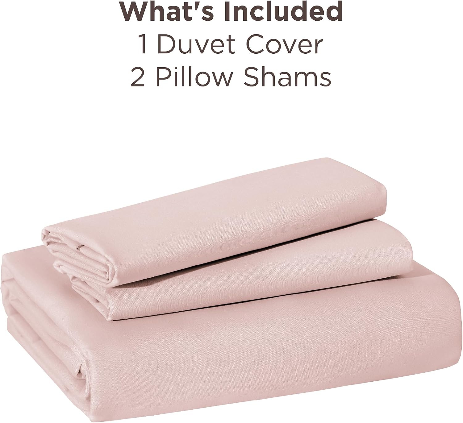 image:imageBedsure Duvet Cover TwinTwin XL Size Soft Double Brushed Bedding Set for Kids amp Adults Zipper Closure 2 Pieces Includes 1 Duvet Cover 68x90 amp 1 Pillow Sham NO Comforter White08 Rose Pink