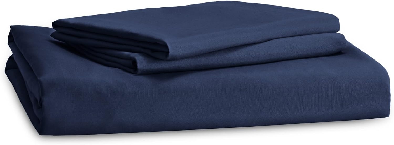 image:imageBedsure Duvet Cover TwinTwin XL Size Soft Double Brushed Bedding Set for Kids amp Adults Zipper Closure 2 Pieces Includes 1 Duvet Cover 68x90 amp 1 Pillow Sham NO Comforter White00 Navy Blue