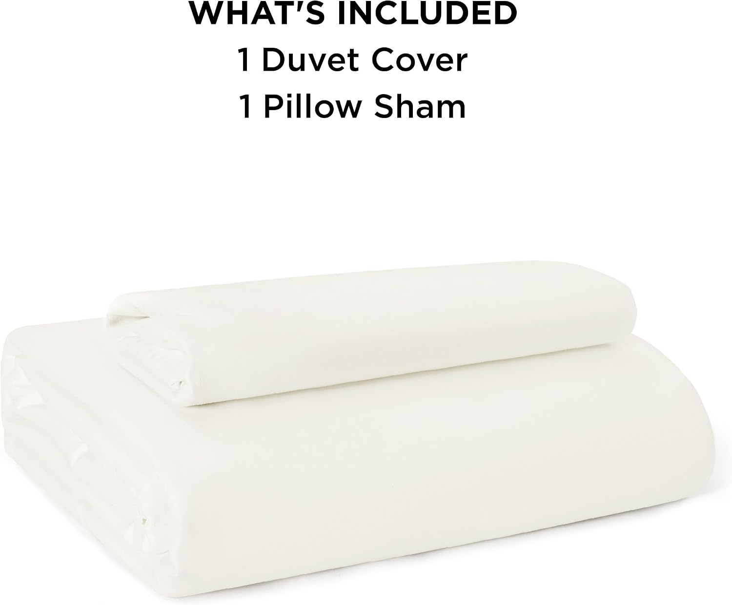 image:imageBedsure Duvet Cover TwinTwin XL Size Soft Double Brushed Bedding Set for Kids amp Adults Zipper Closure 2 Pieces Includes 1 Duvet Cover 68x90 amp 1 Pillow Sham NO Comforter White02 Cream White