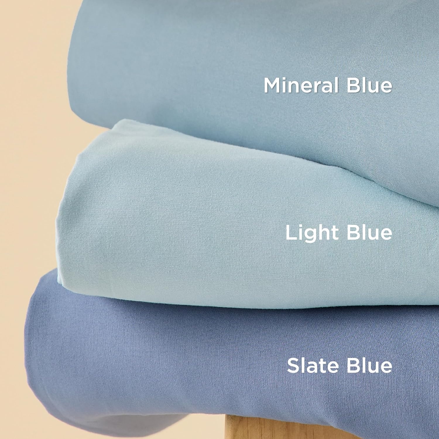 image:imageBedsure Duvet Cover TwinTwin XL Size Soft Double Brushed Bedding Set for Kids amp Adults Zipper Closure 2 Pieces Includes 1 Duvet Cover 68x90 amp 1 Pillow Sham NO Comforter White06 Mineral Blue