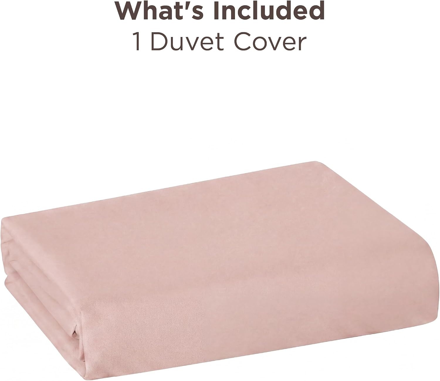 image:imageBedsure Duvet Cover TwinTwin XL Size Soft Double Brushed Bedding Set for Kids amp Adults Zipper Closure 2 Pieces Includes 1 Duvet Cover 68x90 amp 1 Pillow Sham NO Comforter White08 Blush Pink