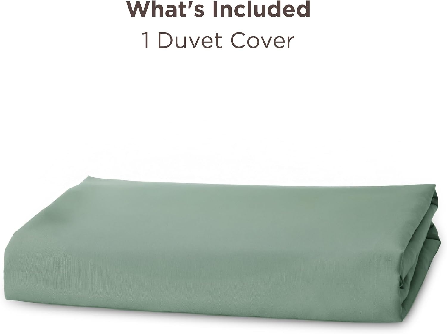 image:imageBedsure Duvet Cover TwinTwin XL Size Soft Double Brushed Bedding Set for Kids amp Adults Zipper Closure 2 Pieces Includes 1 Duvet Cover 68x90 amp 1 Pillow Sham NO Comforter White04 Sage Green