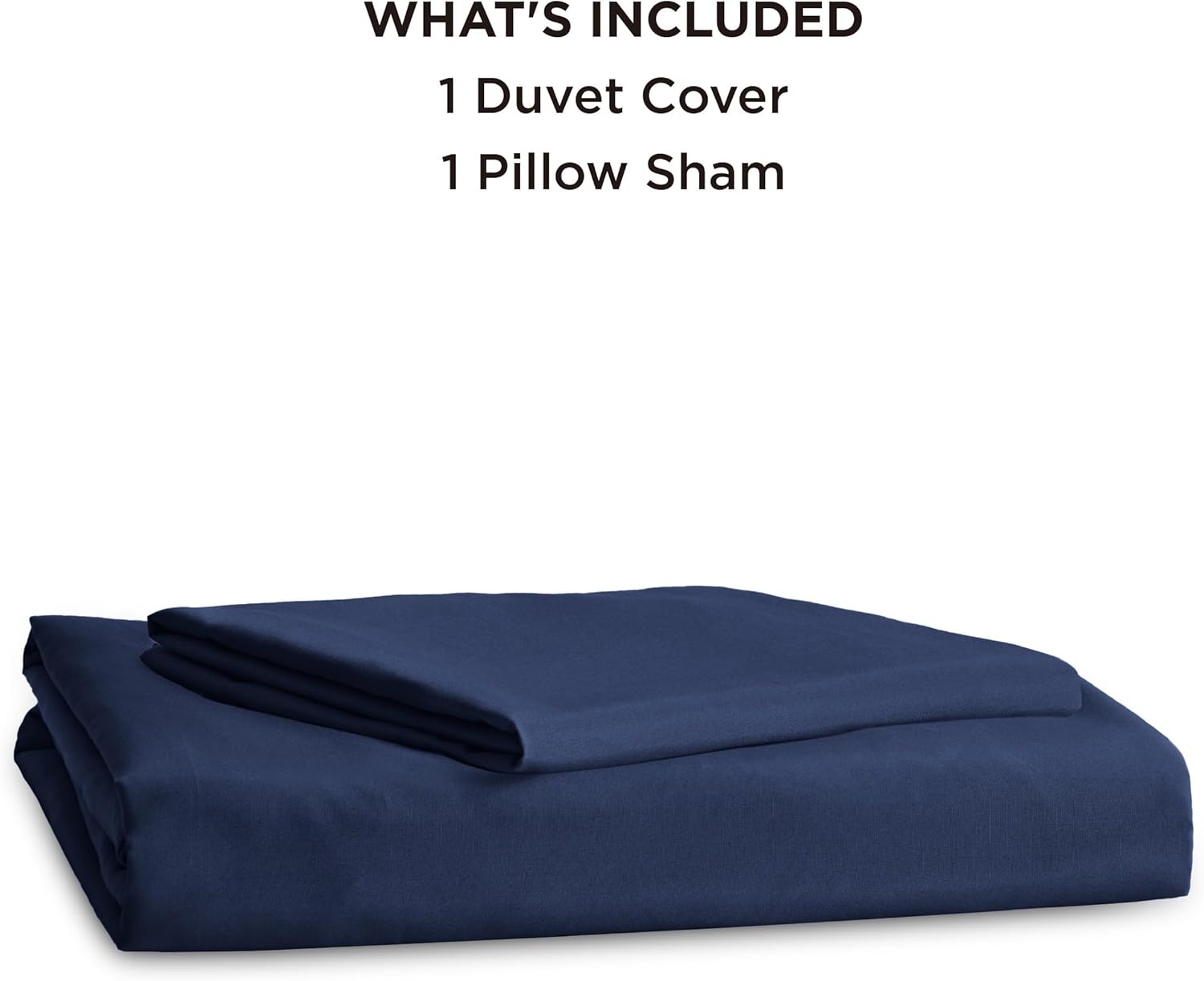 image:imageBedsure Duvet Cover TwinTwin XL Size Soft Double Brushed Bedding Set for Kids amp Adults Zipper Closure 2 Pieces Includes 1 Duvet Cover 68x90 amp 1 Pillow Sham NO Comforter White00 Navy Blue