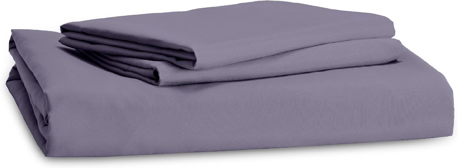 image:imageBedsure Duvet Cover TwinTwin XL Size Soft Double Brushed Bedding Set for Kids amp Adults Zipper Closure 2 Pieces Includes 1 Duvet Cover 68x90 amp 1 Pillow Sham NO Comforter White05 Dusty Purple