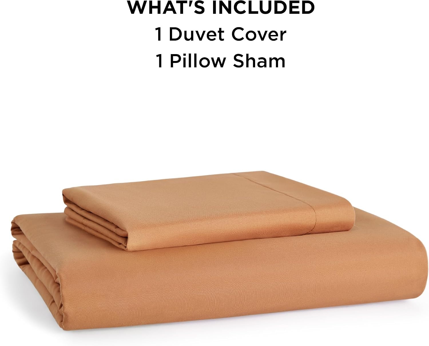 image:imageBedsure Duvet Cover TwinTwin XL Size Soft Double Brushed Bedding Set for Kids amp Adults Zipper Closure 2 Pieces Includes 1 Duvet Cover 68x90 amp 1 Pillow Sham NO Comforter White09 Orange