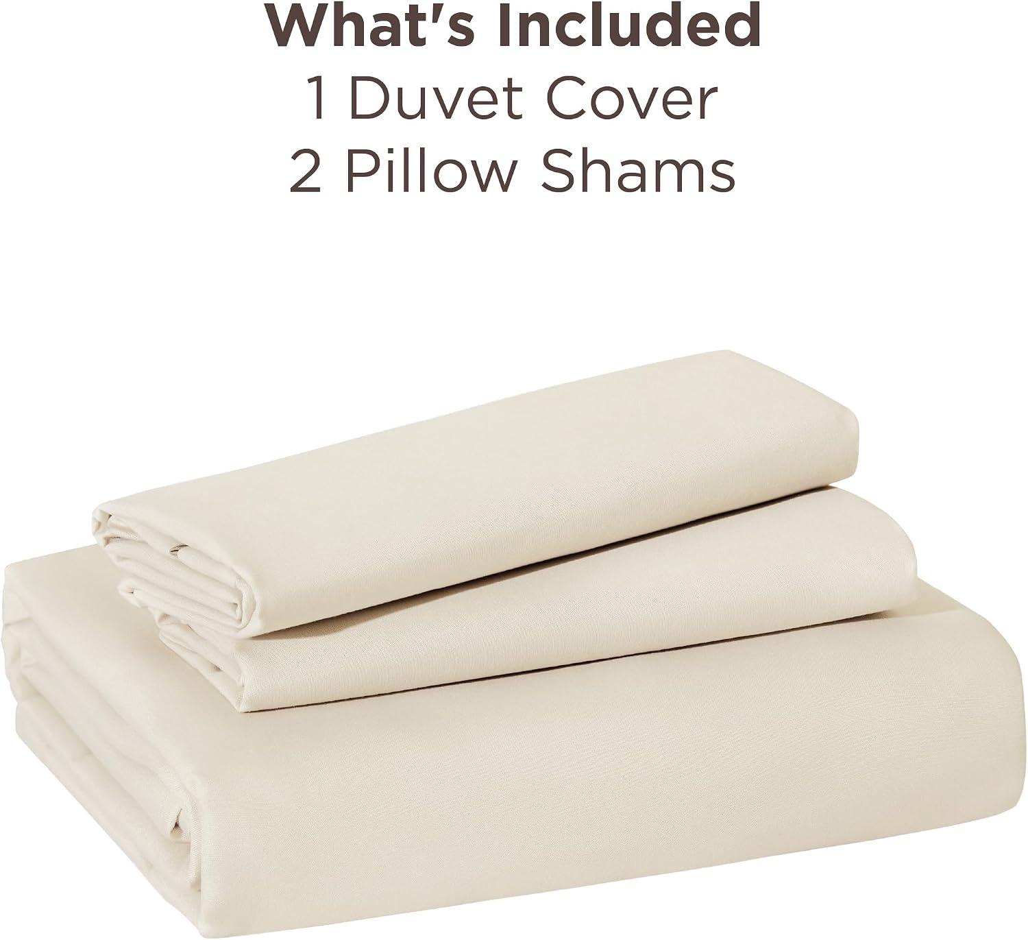 image:imageBedsure Duvet Cover TwinTwin XL Size Soft Double Brushed Bedding Set for Kids amp Adults Zipper Closure 2 Pieces Includes 1 Duvet Cover 68x90 amp 1 Pillow Sham NO Comforter White03 Light Beige