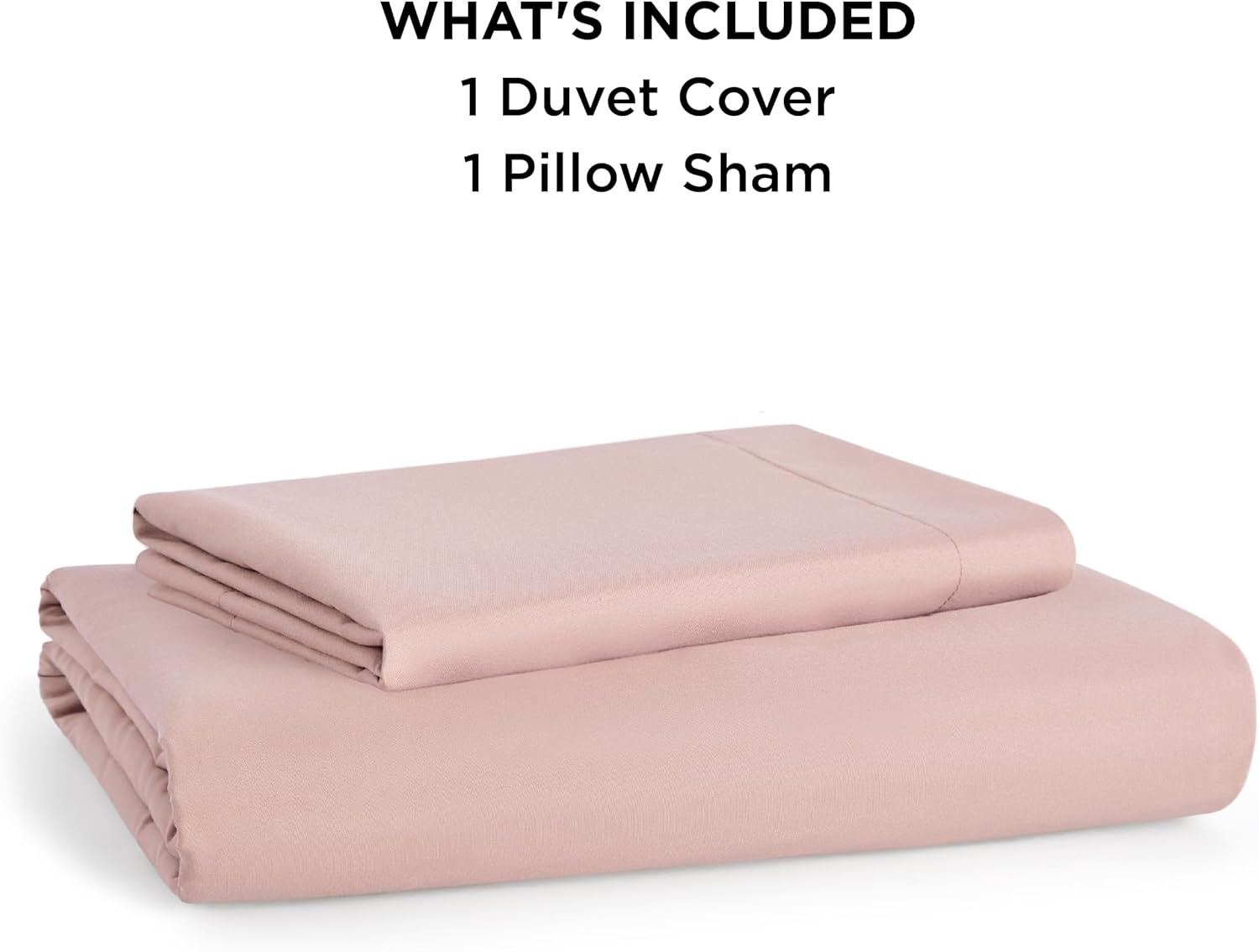 image:imageBedsure Duvet Cover TwinTwin XL Size Soft Double Brushed Bedding Set for Kids amp Adults Zipper Closure 2 Pieces Includes 1 Duvet Cover 68x90 amp 1 Pillow Sham NO Comforter White08 Blush Pink