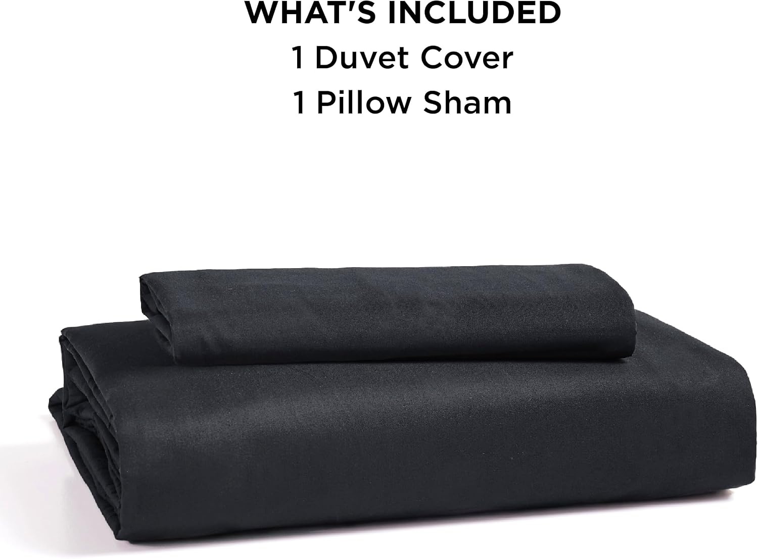 image:imageBedsure Duvet Cover TwinTwin XL Size Soft Double Brushed Bedding Set for Kids amp Adults Zipper Closure 2 Pieces Includes 1 Duvet Cover 68x90 amp 1 Pillow Sham NO Comforter White02 Black