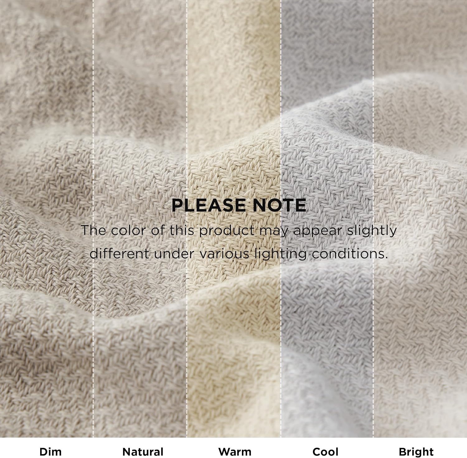 image:imageBedsure GentleSoft 100 Cotton Blanket Twin XL Size for Bed Cooling Breathable and Lightweight Soft Cozy Textured Herringbone Woven Summer Blanket for College Dorm Linen Beige 66x90 inches01 Linen Beige