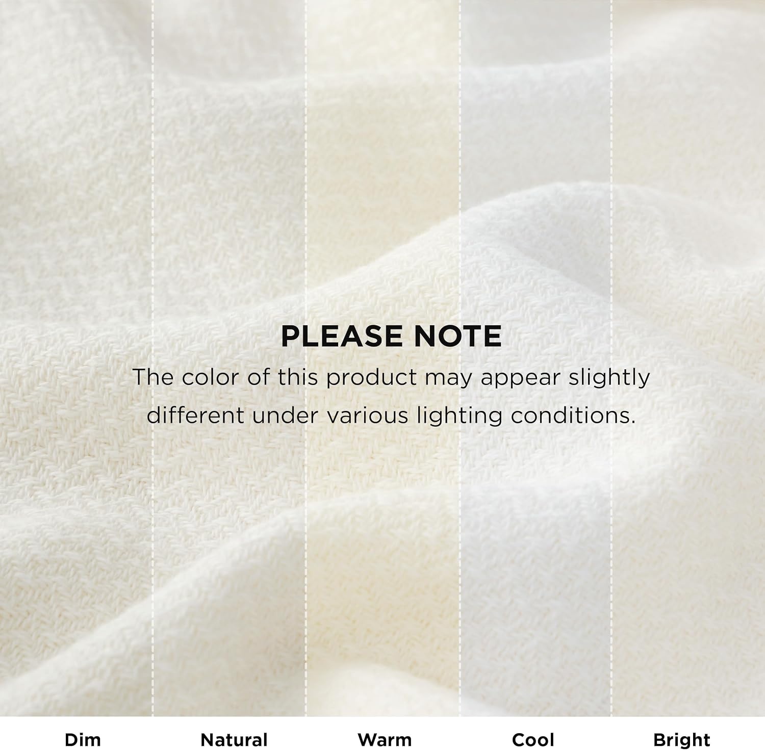 image:imageBedsure GentleSoft 100 Cotton Blanket Twin XL Size for Bed Cooling Breathable and Lightweight Soft Cozy Textured Herringbone Woven Summer Blanket for College Dorm Linen Beige 66x90 inches02 Cream