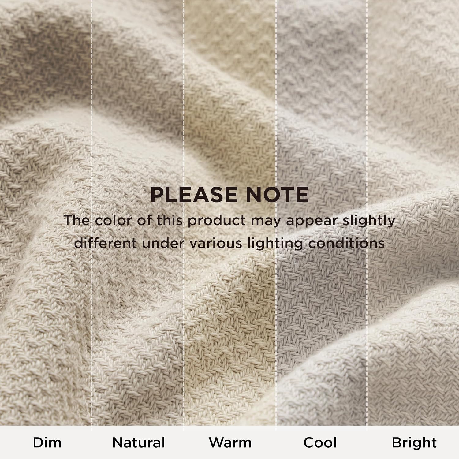 image:imageBedsure GentleSoft 100 Cotton Blanket Twin XL Size for Bed Cooling Breathable and Lightweight Soft Cozy Textured Herringbone Woven Summer Blanket for College Dorm Linen Beige 66x90 inches01 Linen Beige