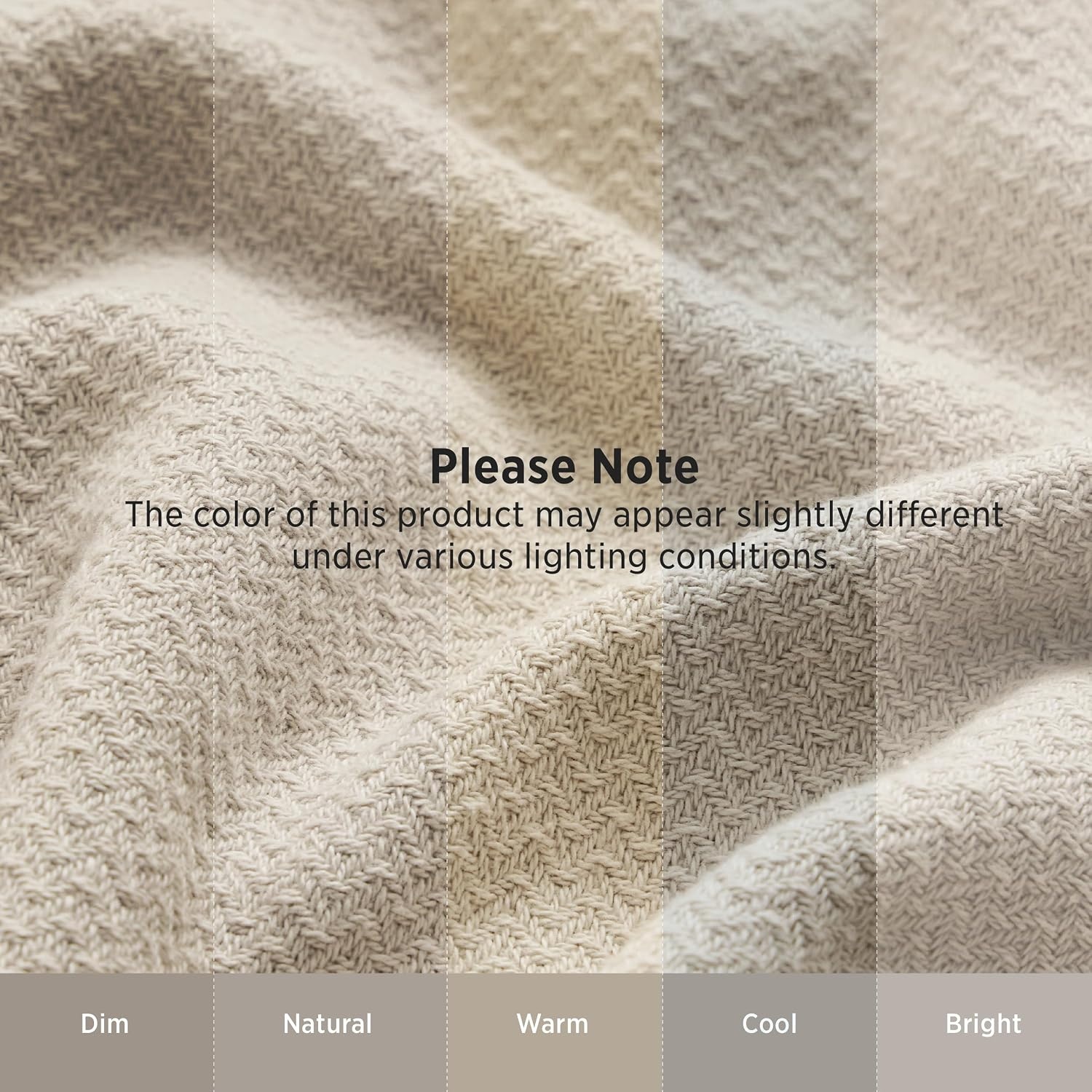 image:imageBedsure GentleSoft 100 Cotton Blanket Twin XL Size for Bed Cooling Breathable and Lightweight Soft Cozy Textured Herringbone Woven Summer Blanket for College Dorm Linen Beige 66x90 inches01 Linen Beige