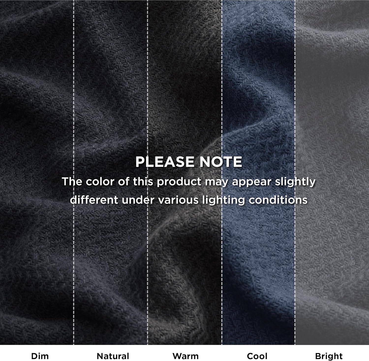image:imageBedsure GentleSoft 100 Cotton Blanket Twin XL Size for Bed Cooling Breathable and Lightweight Soft Cozy Textured Herringbone Woven Summer Blanket for College Dorm Linen Beige 66x90 inches09 Black