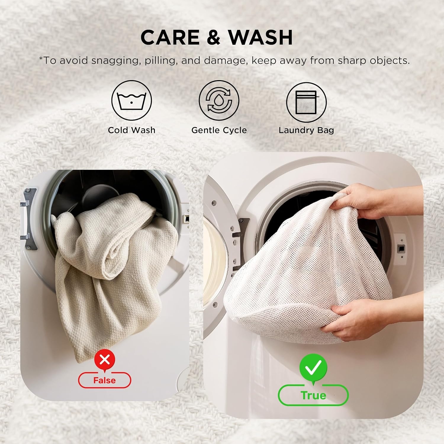 image:imageBedsure GentleSoft 100 Cotton Blanket Twin XL Size for Bed Cooling Breathable and Lightweight Soft Cozy Textured Herringbone Woven Summer Blanket for College Dorm Linen Beige 66x90 inches06 Light Purple