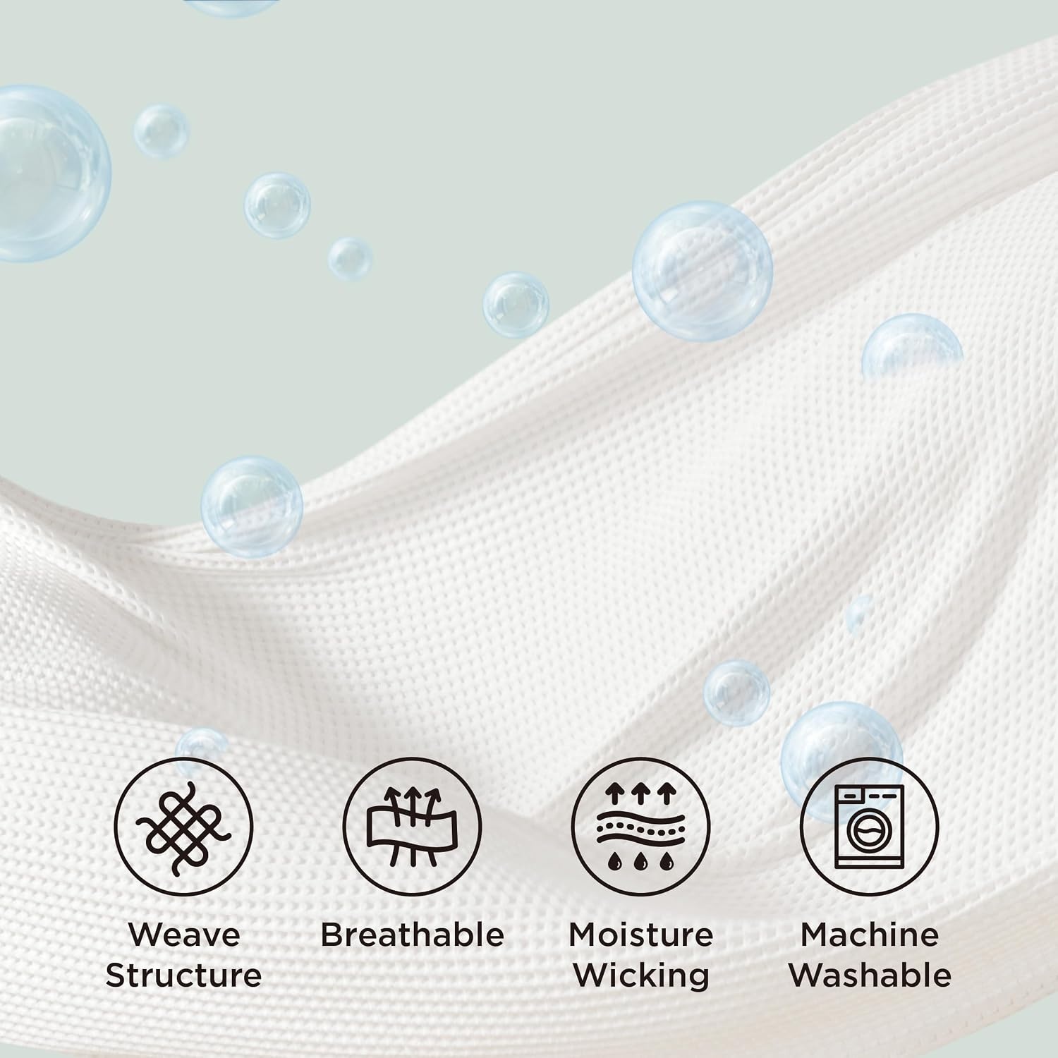 image:imageBedsure Lightweight 100 Cotton Waffle Blanket Twin XL Linen Summer Breathable Soft Light Thin Bed Couch Sofa Chair 66x90 Sheet Blanket Dorm Room Essentials Guys GirlsWhite