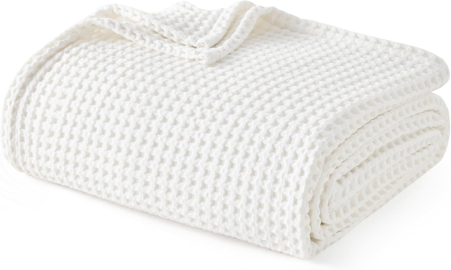 image:imageBedsure Lightweight 100 Cotton Waffle Blanket Twin XL Linen Summer Breathable Soft Light Thin Bed Couch Sofa Chair 66x90 Sheet Blanket Dorm Room Essentials Guys GirlsWhite