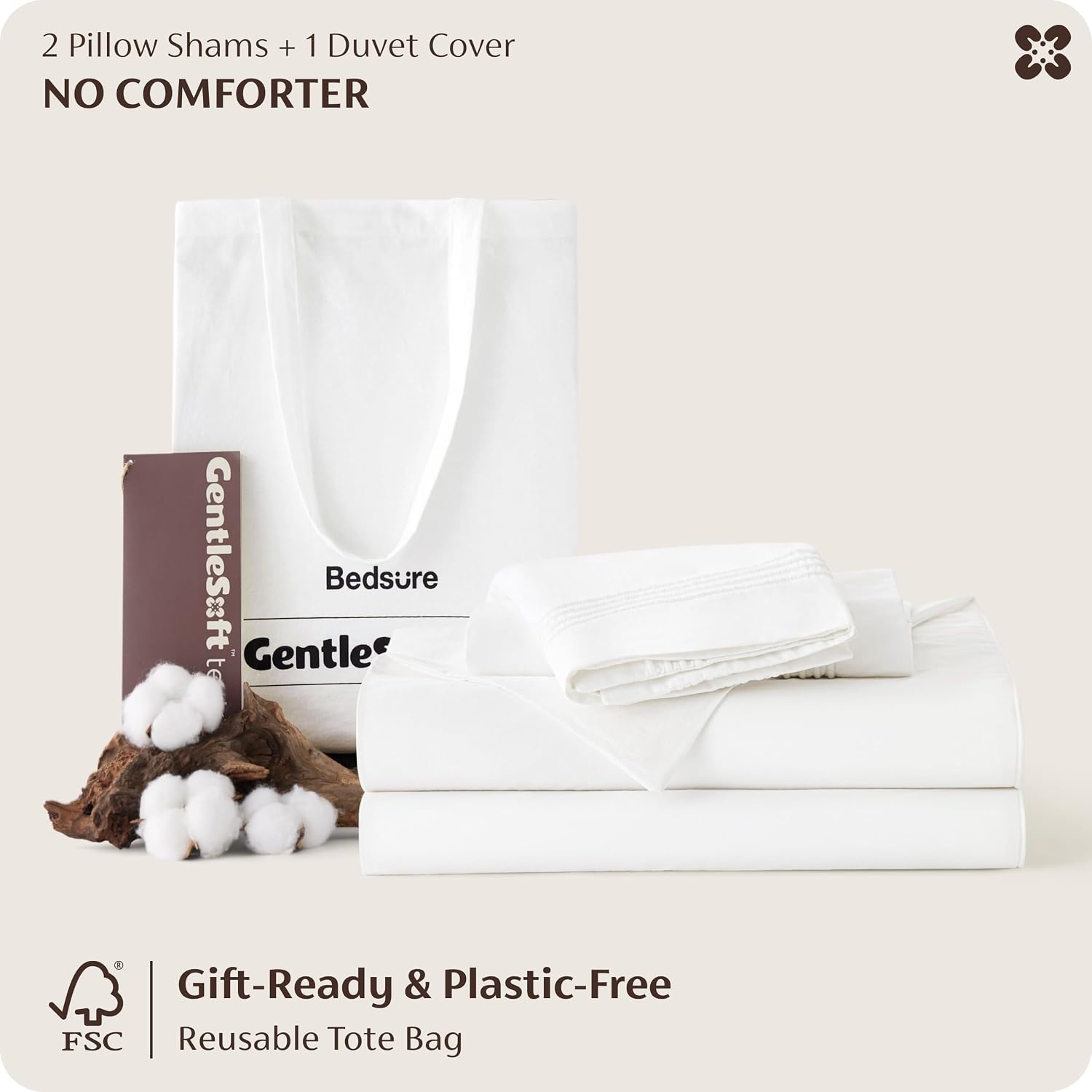 image:imageBedsure PureWoven 100 Cotton Percale Duvet Cover Queen Rope Weave White HotelStyle Breathable Comforter Cover Crisp amp Lightweight Feel Zipper amp 8 Ties Easy Machine Care 3Piece 90x90 White01 Hotel White