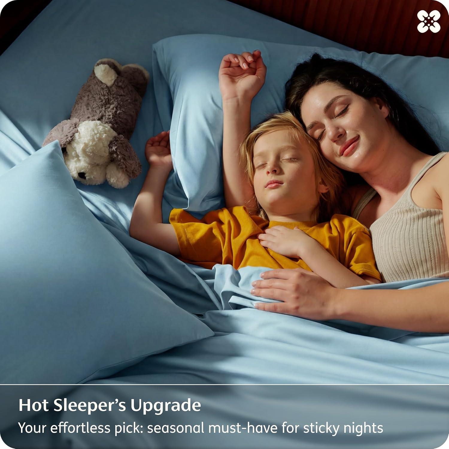 image:imageBedsure PureWoven 100 Rayon Derived from Bamboo Queen Sheets 4 Pieces Cooling Sheets for Hot Sleepers Breathable amp Silky Soft 16 Deep Pocket Hotel Luxury Bedding White08 Aqua