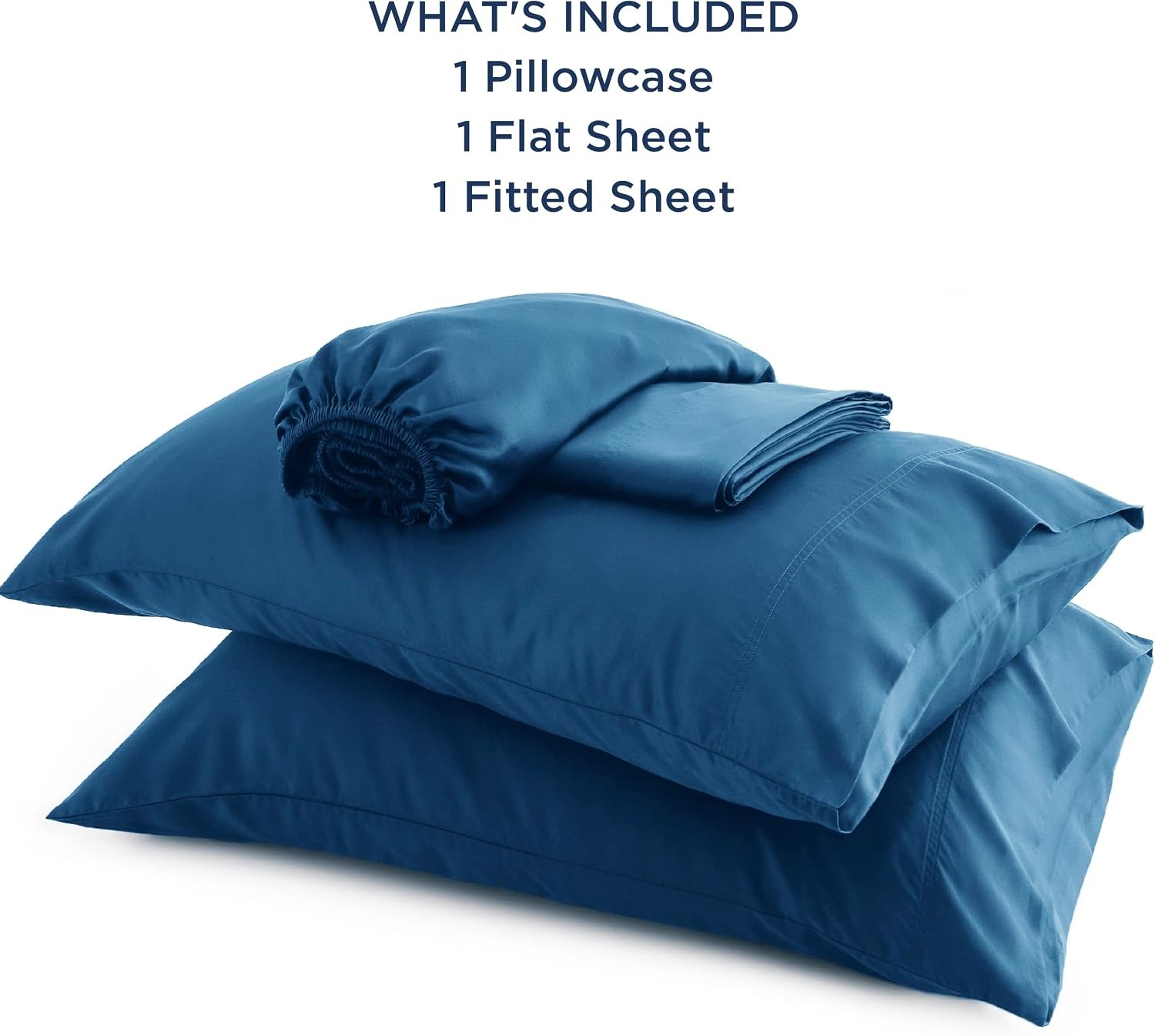 image:imageBedsure PureWoven 100 Rayon Derived from Bamboo Queen Sheets 4 Pieces Cooling Sheets for Hot Sleepers Breathable amp Silky Soft 16 Deep Pocket Hotel Luxury Bedding White06 Teal