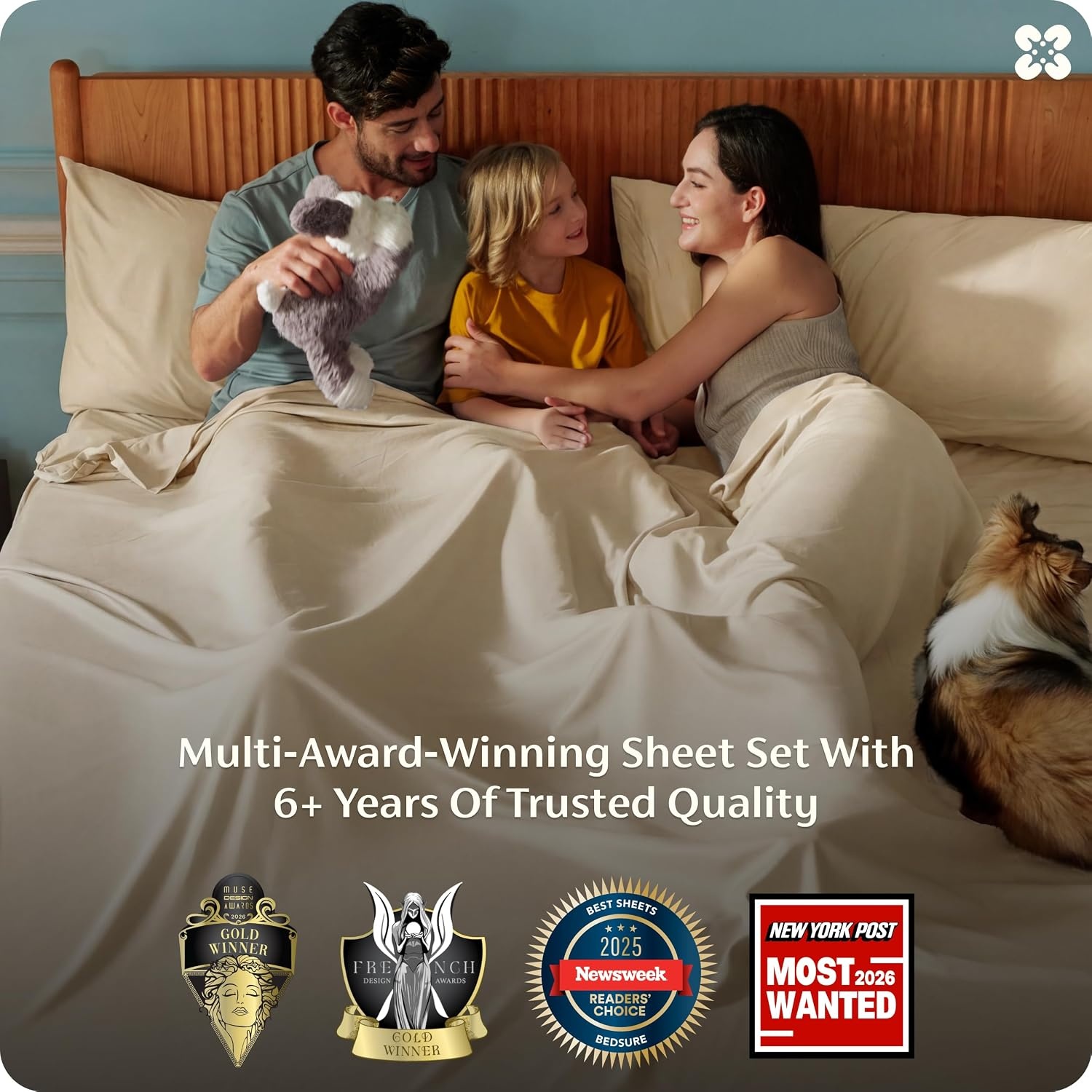 image:imageBedsure PureWoven 100 Rayon Derived from Bamboo Queen Sheets 4 Pieces Cooling Sheets for Hot Sleepers Breathable amp Silky Soft 16 Deep Pocket Hotel Luxury Bedding White12 Light Beige