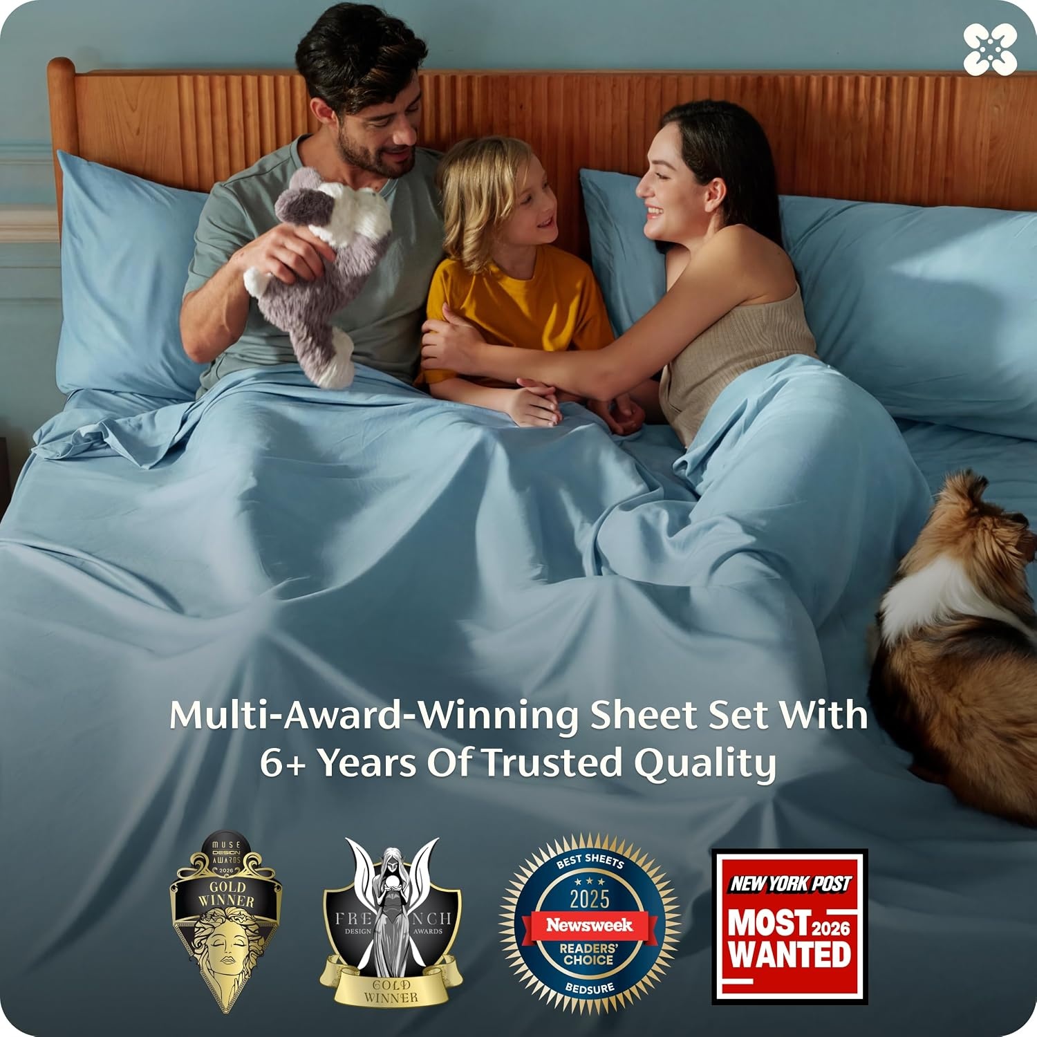 image:imageBedsure PureWoven 100 Rayon Derived from Bamboo Queen Sheets 4 Pieces Cooling Sheets for Hot Sleepers Breathable amp Silky Soft 16 Deep Pocket Hotel Luxury Bedding White08 Aqua