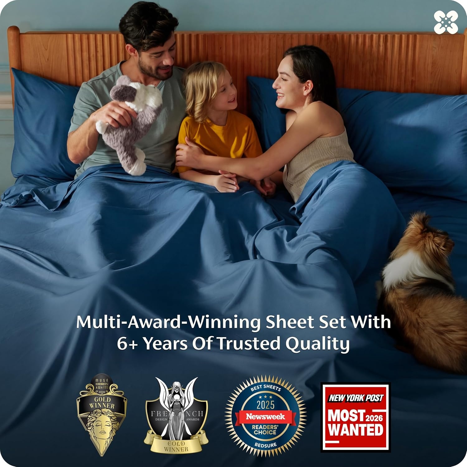 image:imageBedsure PureWoven 100 Rayon Derived from Bamboo Queen Sheets 4 Pieces Cooling Sheets for Hot Sleepers Breathable amp Silky Soft 16 Deep Pocket Hotel Luxury Bedding White06 Teal