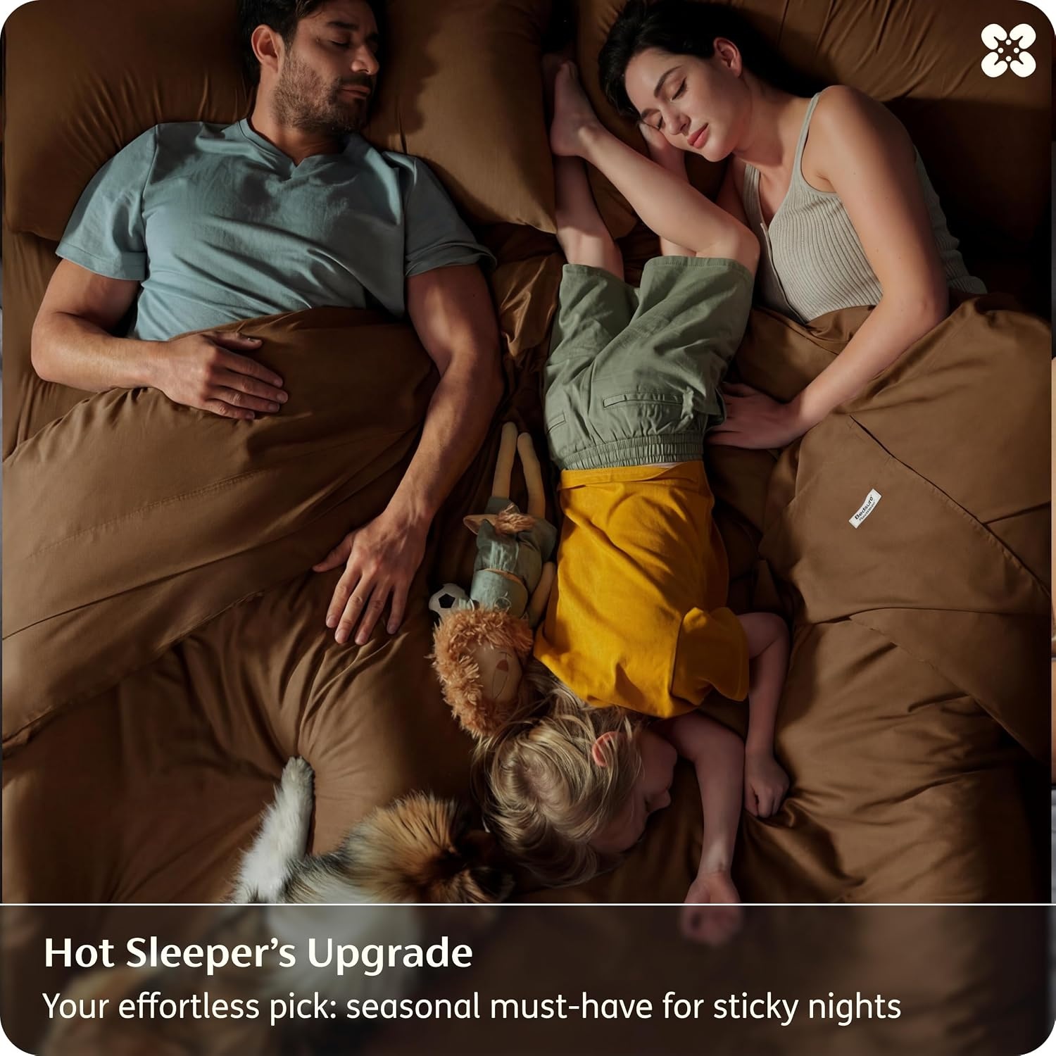 image:imageBedsure PureWoven 100 Rayon Derived from Bamboo Queen Sheets 4 Pieces Cooling Sheets for Hot Sleepers Breathable amp Silky Soft 16 Deep Pocket Hotel Luxury Bedding White20 Brown
