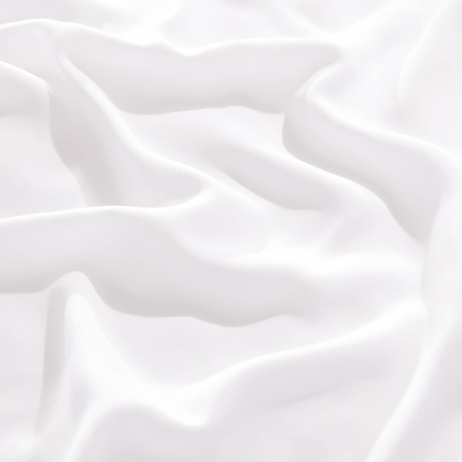 image:imageBedsure PureWoven 100 Rayon Derived from Bamboo Queen Sheets 4 Pieces Cooling Sheets for Hot Sleepers Breathable amp Silky Soft 16 Deep Pocket Hotel Luxury Bedding White02 White