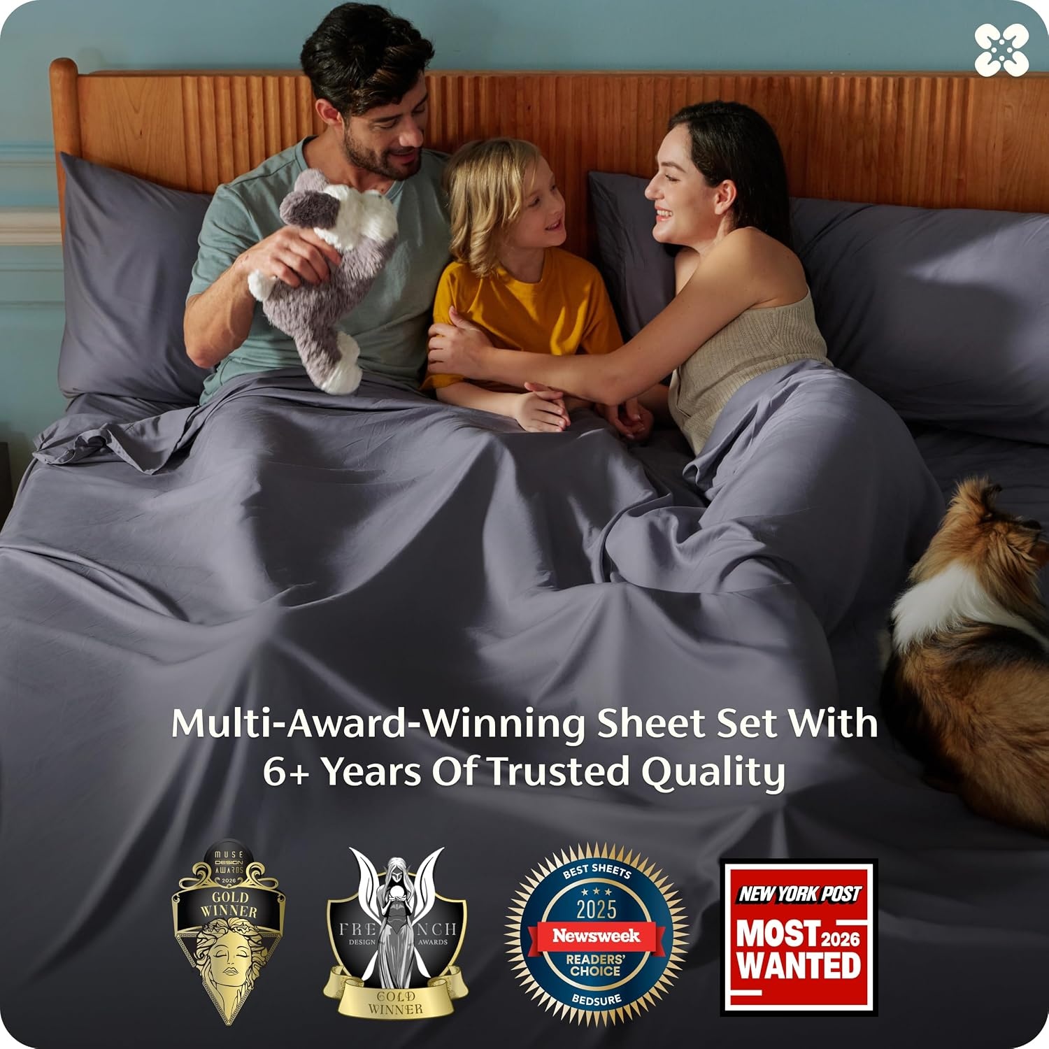 image:imageBedsure PureWoven 100 Rayon Derived from Bamboo Queen Sheets 4 Pieces Cooling Sheets for Hot Sleepers Breathable amp Silky Soft 16 Deep Pocket Hotel Luxury Bedding White27 Charcoal