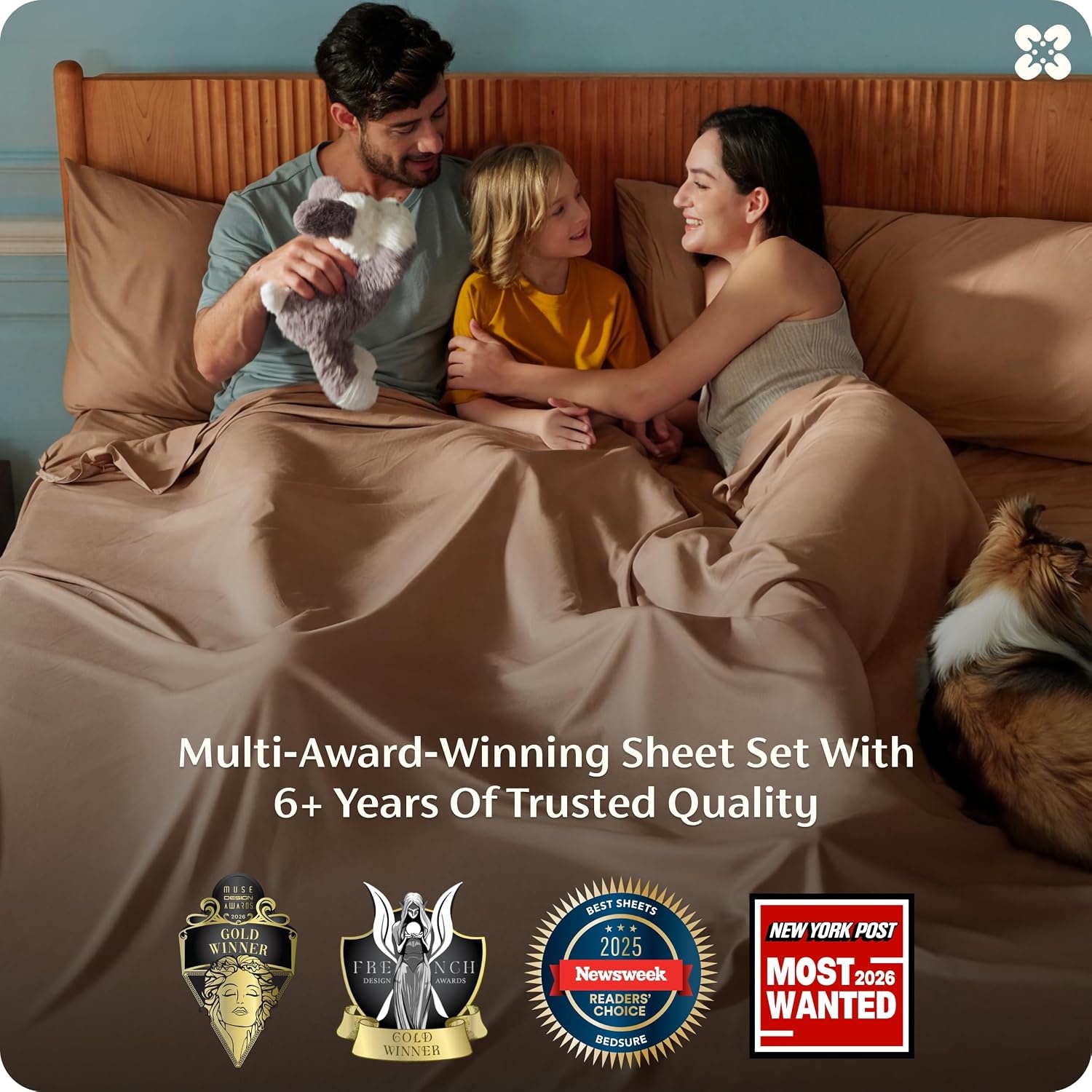 image:imageBedsure PureWoven 100 Rayon Derived from Bamboo Queen Sheets 4 Pieces Cooling Sheets for Hot Sleepers Breathable amp Silky Soft 16 Deep Pocket Hotel Luxury Bedding White24 Khaki
