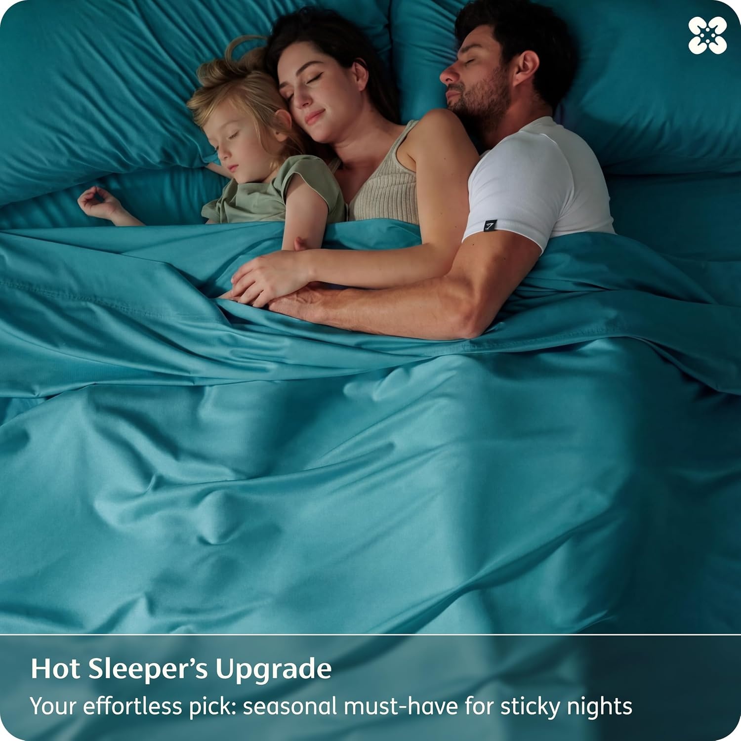 image:imageBedsure PureWoven 100 Rayon Derived from Bamboo Queen Sheets 4 Pieces Cooling Sheets for Hot Sleepers Breathable amp Silky Soft 16 Deep Pocket Hotel Luxury Bedding White18 Turquoise