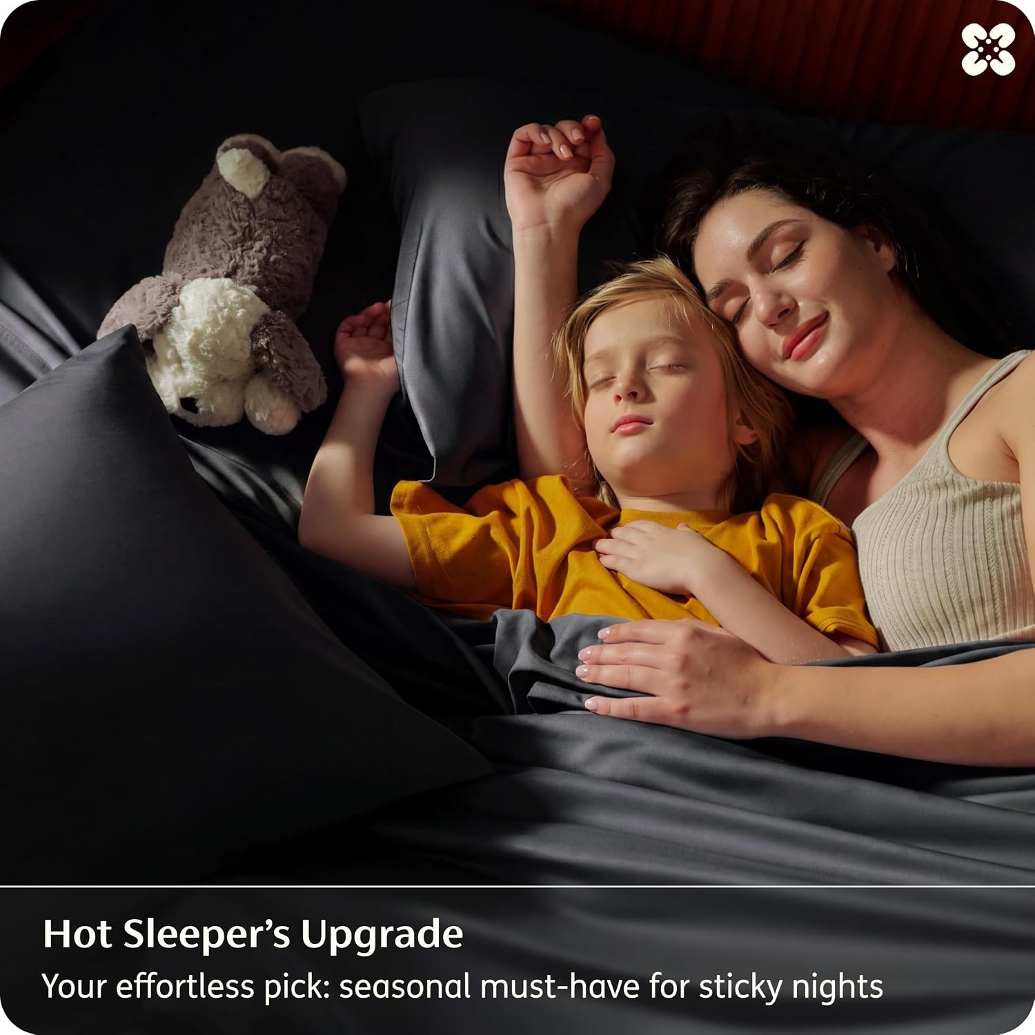 image:imageBedsure PureWoven 100 Rayon Derived from Bamboo Queen Sheets 4 Pieces Cooling Sheets for Hot Sleepers Breathable amp Silky Soft 16 Deep Pocket Hotel Luxury Bedding White09 Black