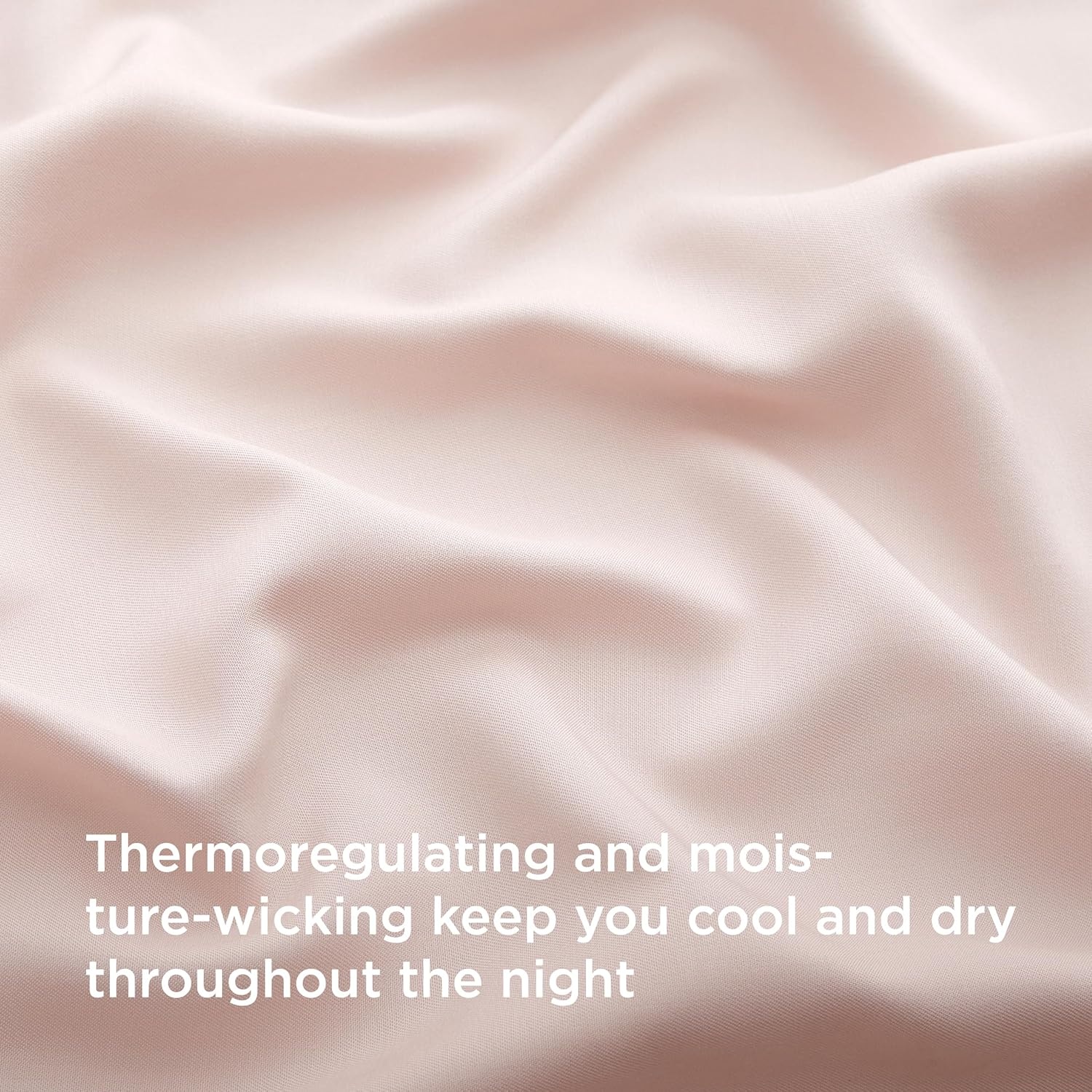 image:imageBedsure PureWoven 100 Rayon Derived from Bamboo Queen Sheets 4 Pieces Cooling Sheets for Hot Sleepers Breathable amp Silky Soft 16 Deep Pocket Hotel Luxury Bedding White11 Pink