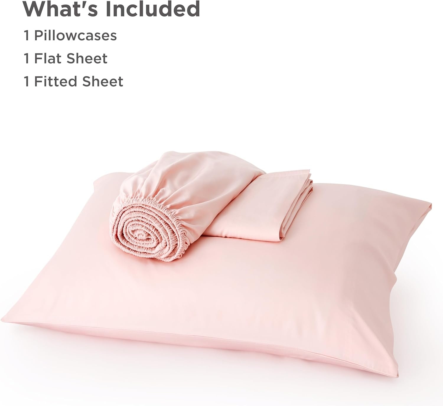 image:imageBedsure PureWoven 100 Rayon Derived from Bamboo Queen Sheets 4 Pieces Cooling Sheets for Hot Sleepers Breathable amp Silky Soft 16 Deep Pocket Hotel Luxury Bedding White11 Pink