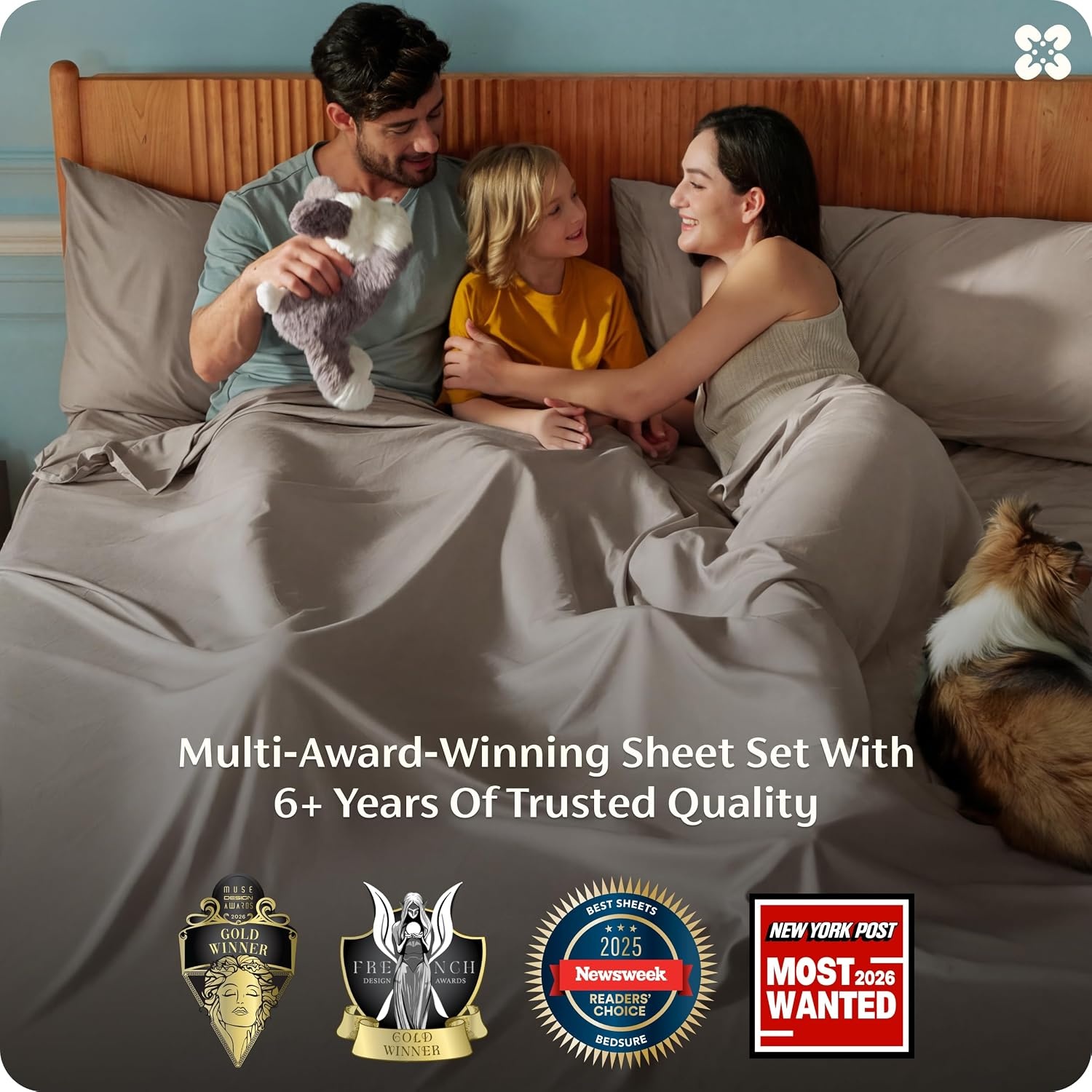 image:imageBedsure PureWoven 100 Rayon Derived from Bamboo Queen Sheets 4 Pieces Cooling Sheets for Hot Sleepers Breathable amp Silky Soft 16 Deep Pocket Hotel Luxury Bedding White17 Simply Taupe