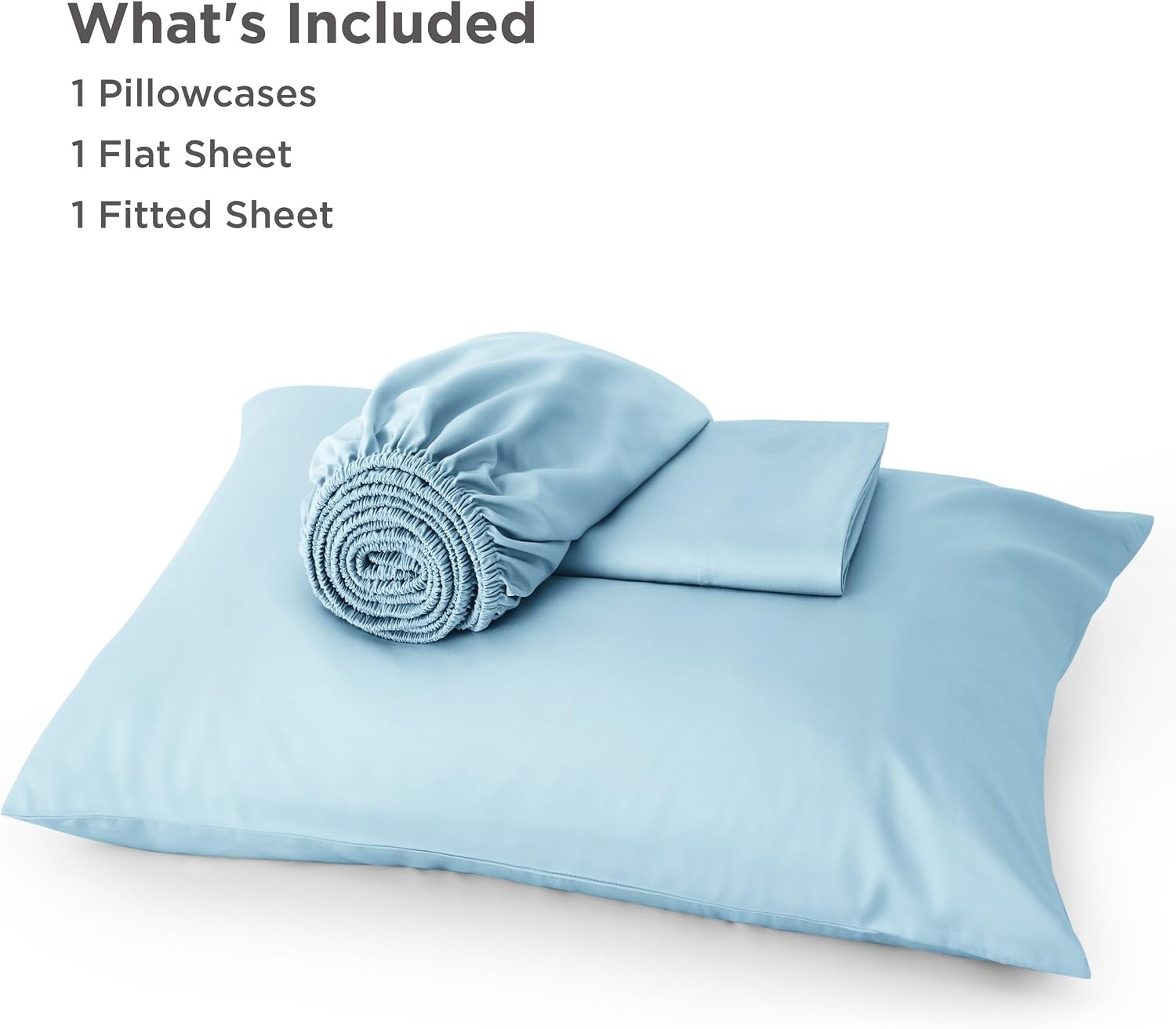image:imageBedsure PureWoven 100 Rayon Derived from Bamboo Queen Sheets 4 Pieces Cooling Sheets for Hot Sleepers Breathable amp Silky Soft 16 Deep Pocket Hotel Luxury Bedding White08 Aqua
