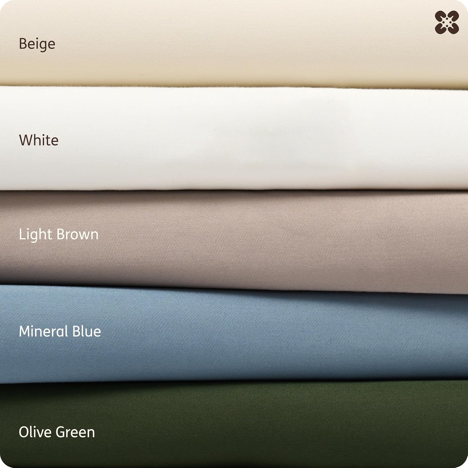 image:imageBedsure PureWoven 100 Viscose Derived from Bamboo King Size Sheet Set 3PCS Organically Grown 18 Deep Pocket Cooling Fitted Sheet Set for Hot Sleepers Luxury Silky Soft No Flat Sheet White04 Mineral Blue