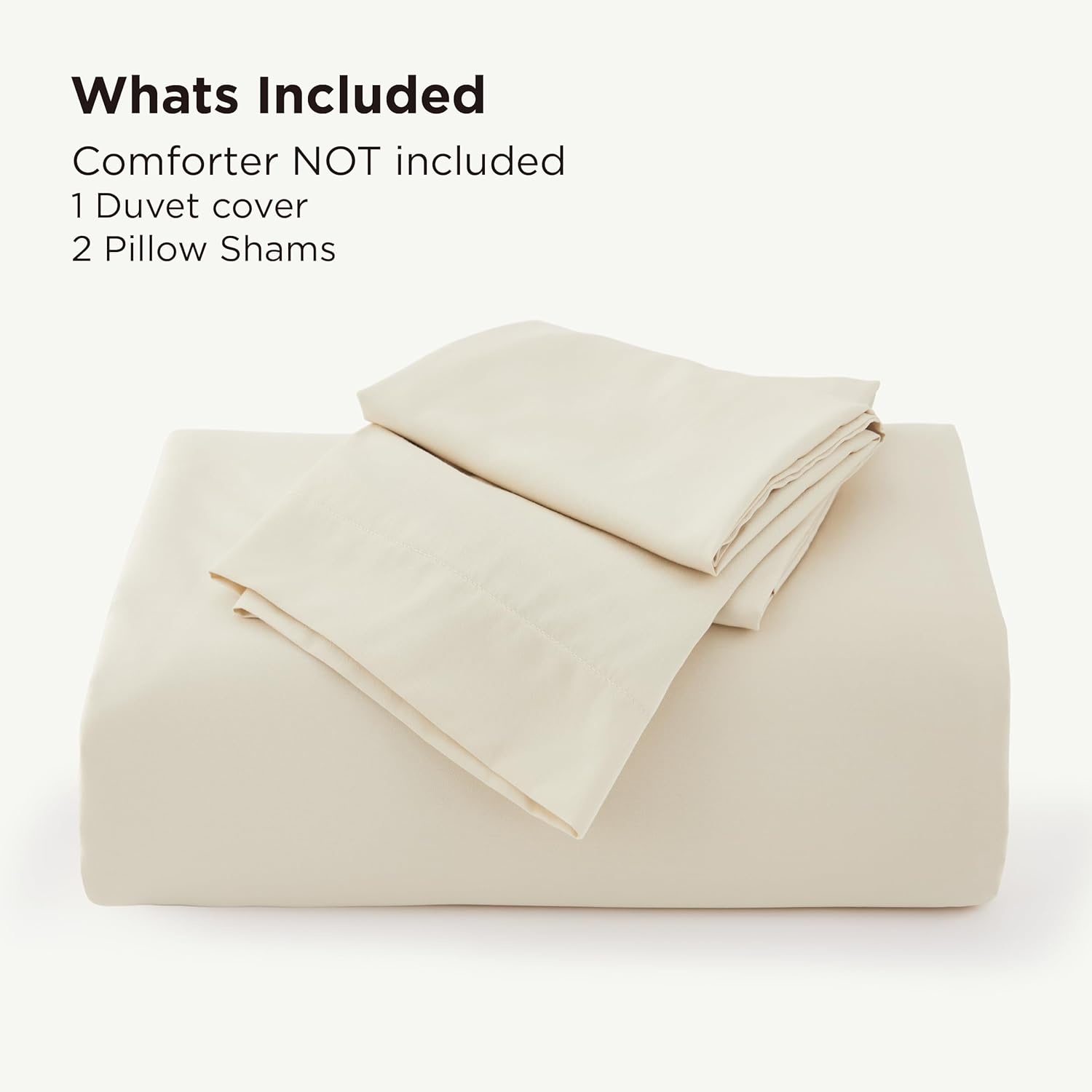 image:imageBedsure PureWoven Cooling Duvet Cover Ideal for Hot Sleepers Queen Size 100 Viscose Derived from Bamboo Lightweight amp Silky Soft Breathable MoistureWicking Bedding Set 3 Pieces Olive Green01 Light Beige No Comforter