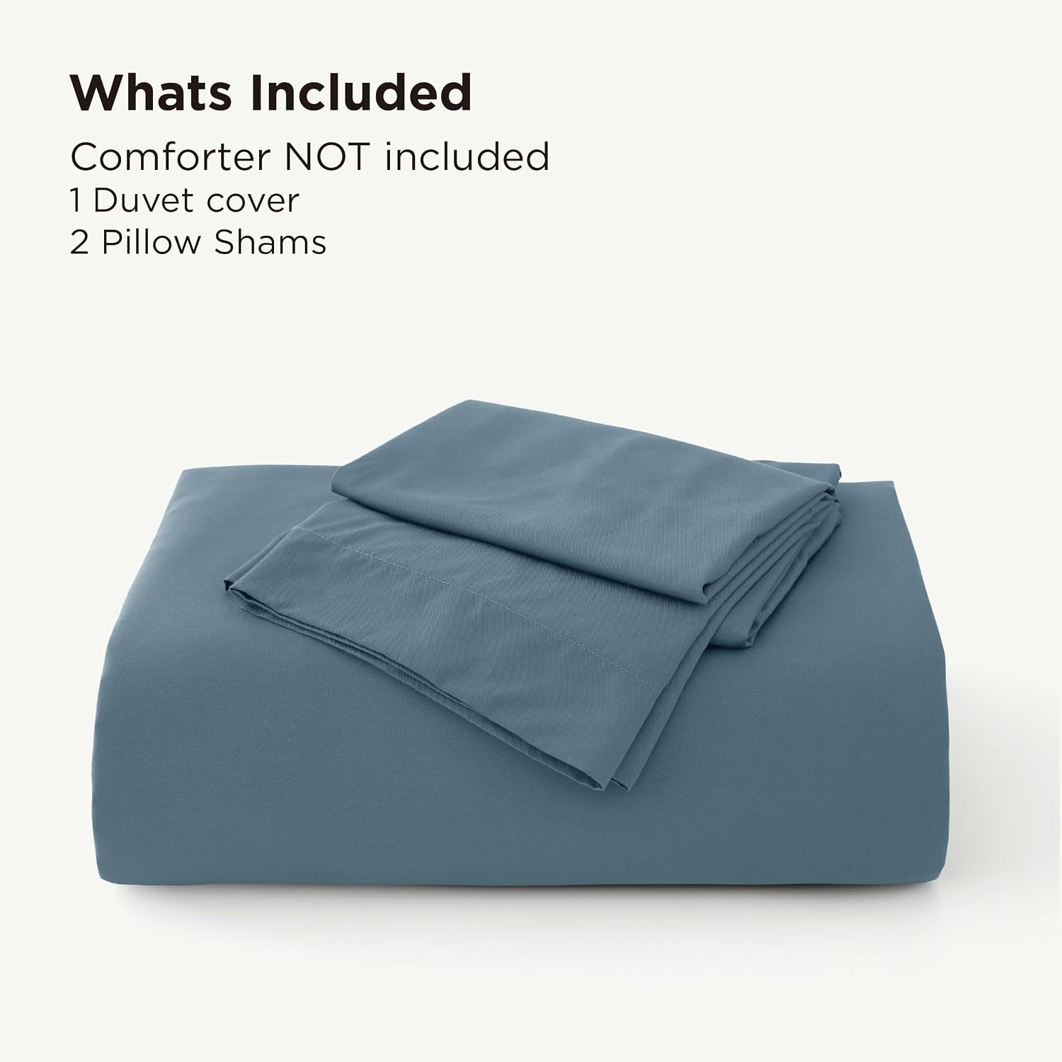 image:imageBedsure PureWoven Cooling Duvet Cover Ideal for Hot Sleepers Queen Size 100 Viscose Derived from Bamboo Lightweight amp Silky Soft Breathable MoistureWicking Bedding Set 3 Pieces Olive Green09 Grey Blue No Comforter