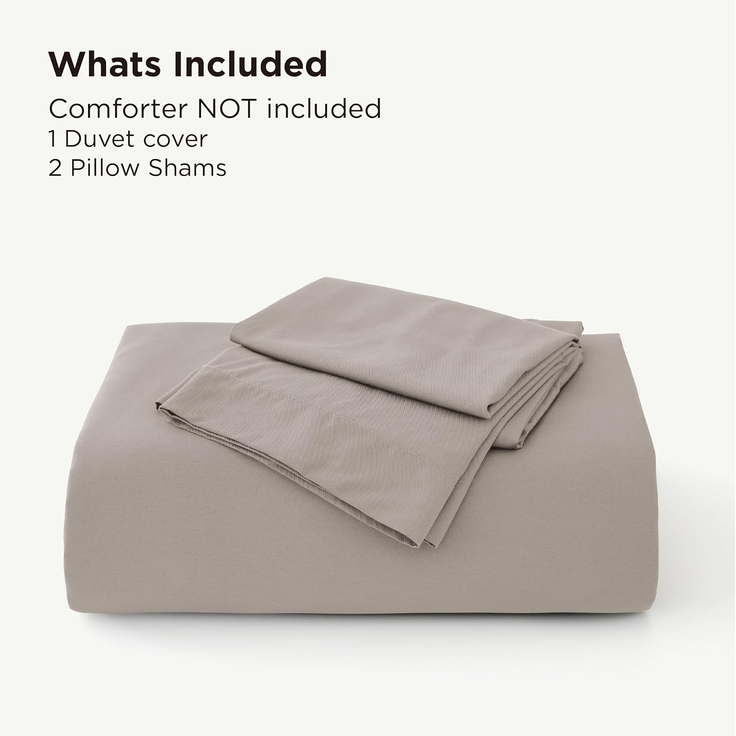 image:imageBedsure PureWoven Cooling Duvet Cover Ideal for Hot Sleepers Queen Size 100 Viscose Derived from Bamboo Lightweight amp Silky Soft Breathable MoistureWicking Bedding Set 3 Pieces Olive Green07 Simply Taupe No Comforter