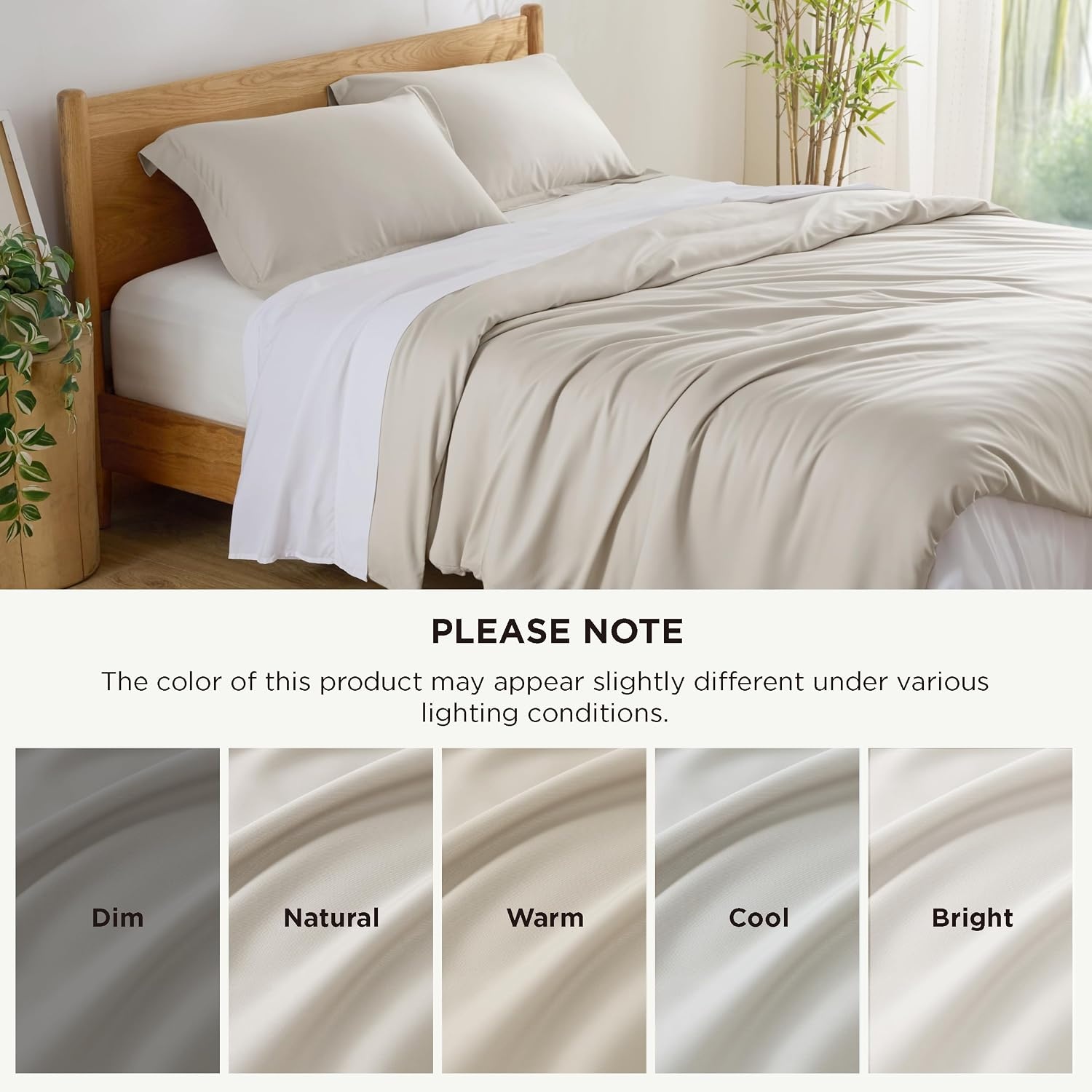 image:imageBedsure PureWoven Cooling Duvet Cover Ideal for Hot Sleepers Queen Size 100 Viscose Derived from Bamboo Lightweight amp Silky Soft Breathable MoistureWicking Bedding Set 3 Pieces Olive Green06 Linen No Comforter