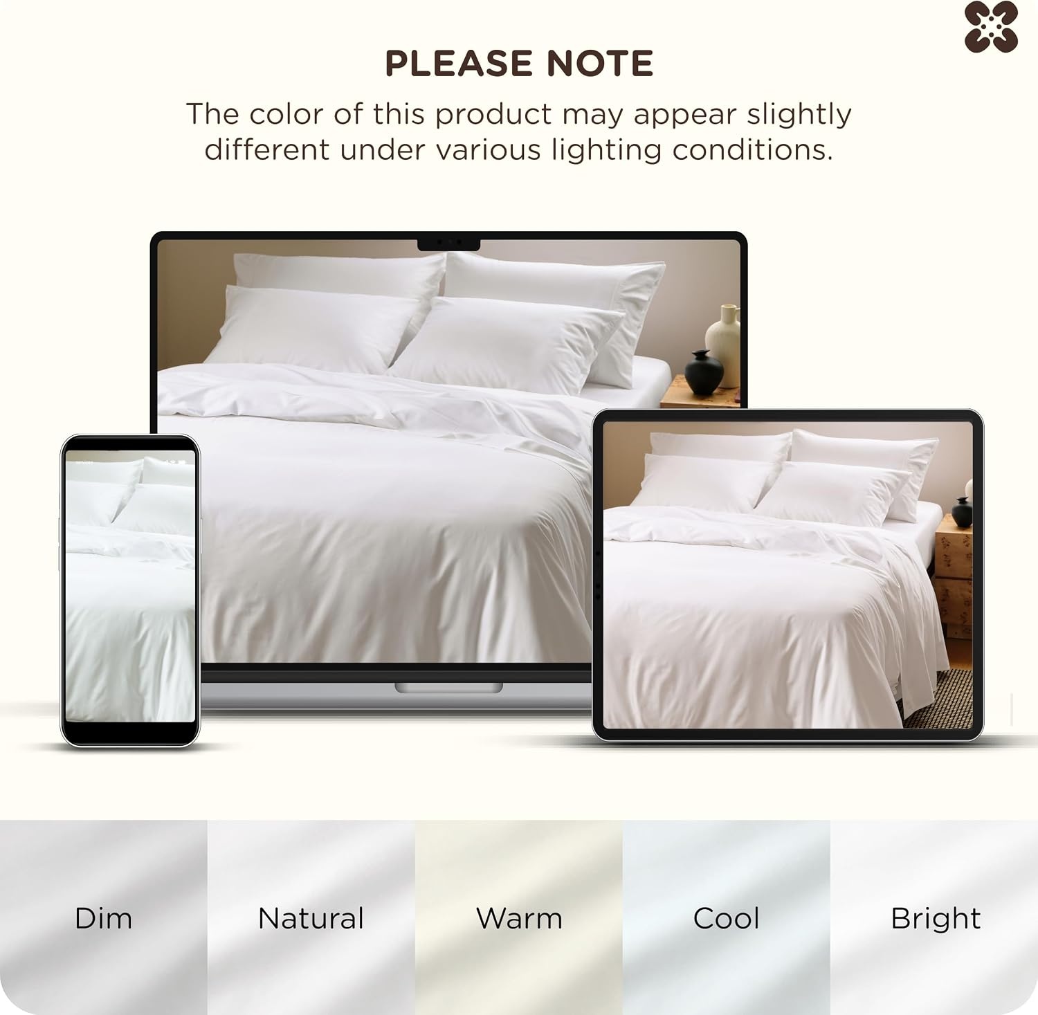 image:imageBedsure PureWoven Cooling Duvet Cover Ideal for Hot Sleepers Queen Size Cotton Blend Viscose Derived from Bamboo Breathable amp Buttery Soft Hotel Luxury Bedding Set White01 Cooling White No Comforter