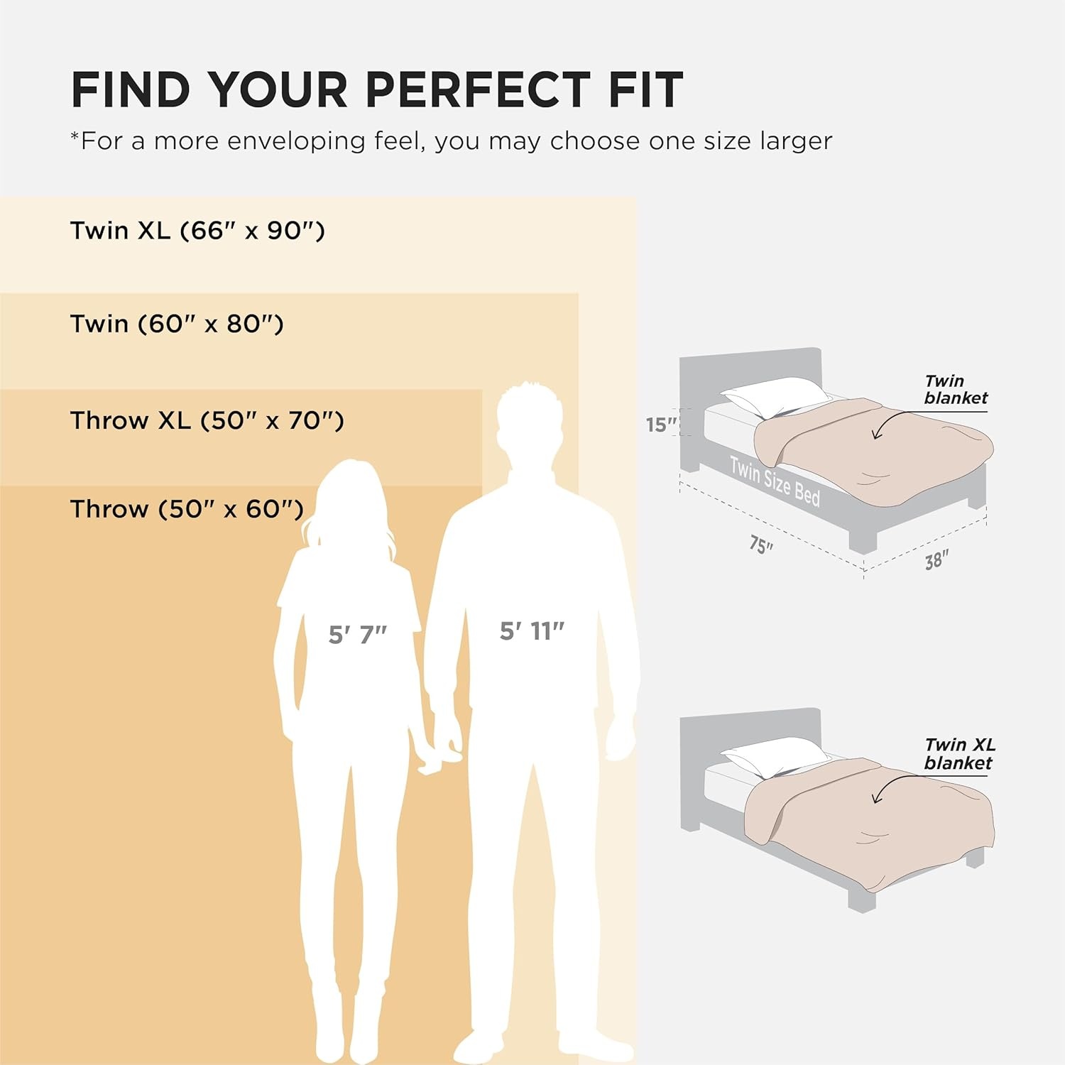image:imageBedsure Soft Cozy Twin XL Blanket for Bed College Dorm Off White 66x90 Birthday Gifts for Women Mom Her Warm Lightweight Cozy Fluffy Throw Blanket Sofa Dorm Room Home Decor Machine WashableLavender Fog