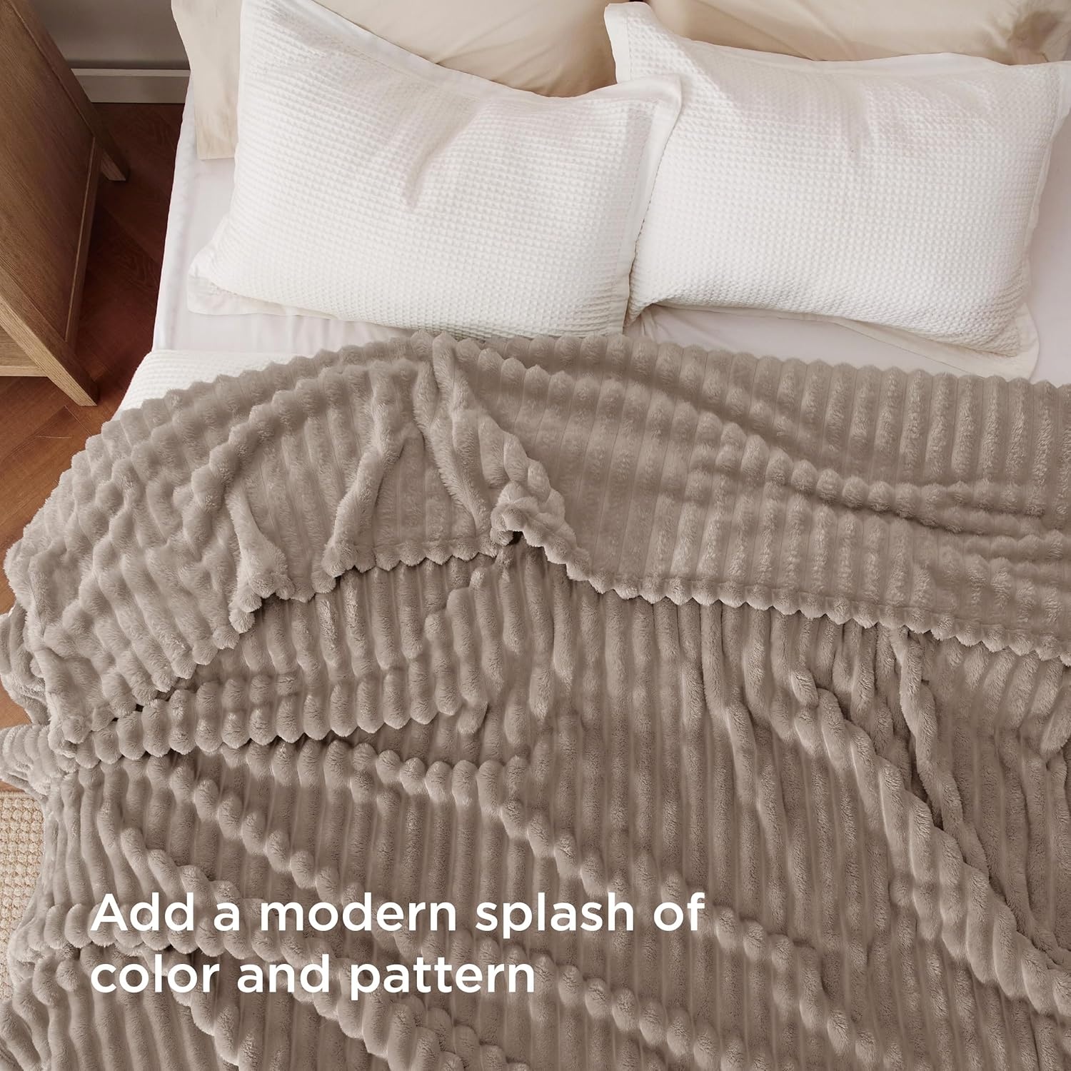 image:imageBedsure Soft Cozy Twin XL Blanket for Bed College Dorm Off White 66x90 Birthday Gifts for Women Mom Her Warm Lightweight Cozy Fluffy Throw Blanket Sofa Dorm Room Home Decor Machine WashableLight Brown