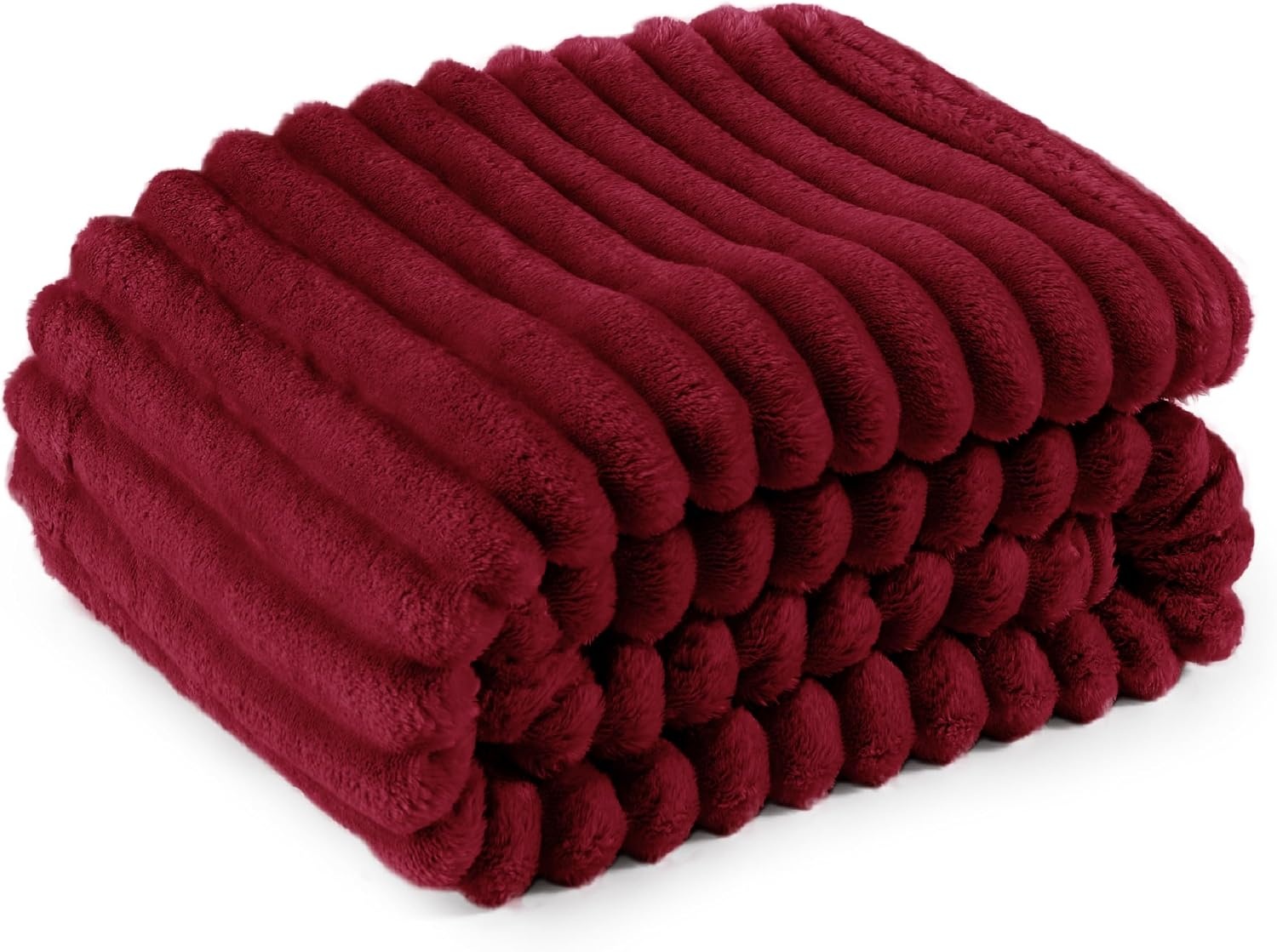 image:imageBedsure Soft Cozy Twin XL Blanket for Bed College Dorm Off White 66x90 Birthday Gifts for Women Mom Her Warm Lightweight Cozy Fluffy Throw Blanket Sofa Dorm Room Home Decor Machine WashableDeep Red