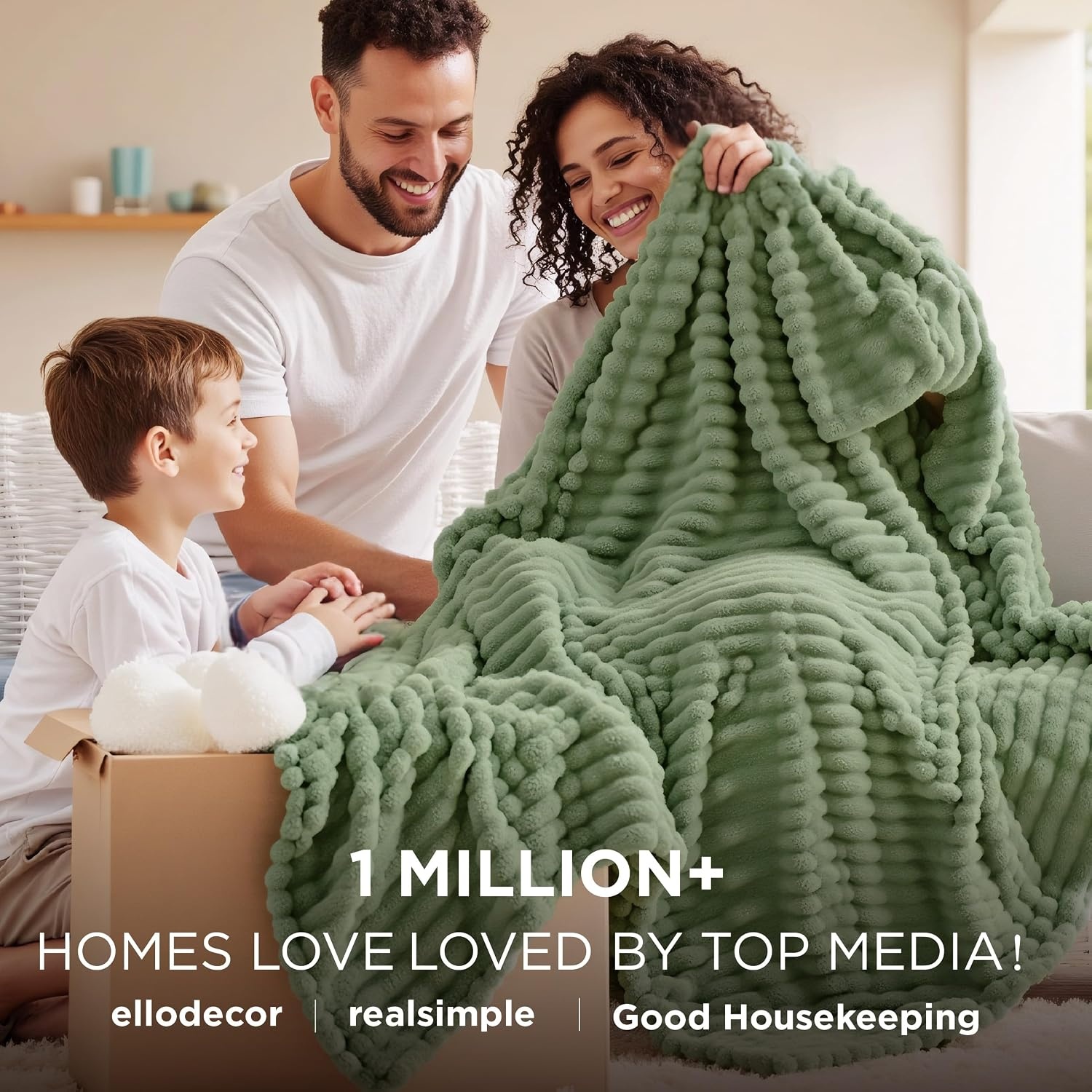 image:imageBedsure Soft Cozy Twin XL Blanket for Bed College Dorm Off White 66x90 Birthday Gifts for Women Mom Her Warm Lightweight Cozy Fluffy Throw Blanket Sofa Dorm Room Home Decor Machine WashableReseda